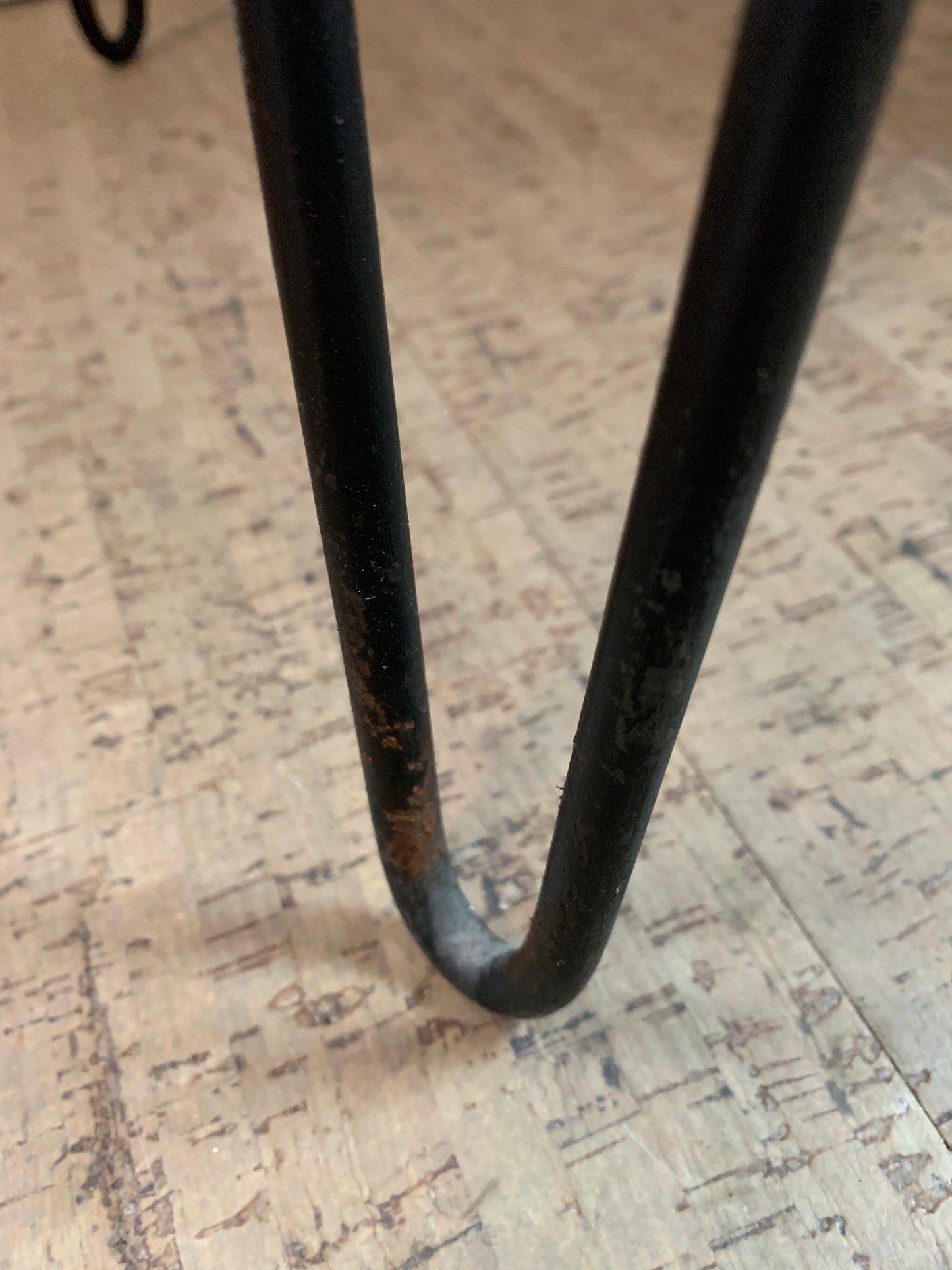 1960s Mid Century Modern Atomic Era Hairpin Desk