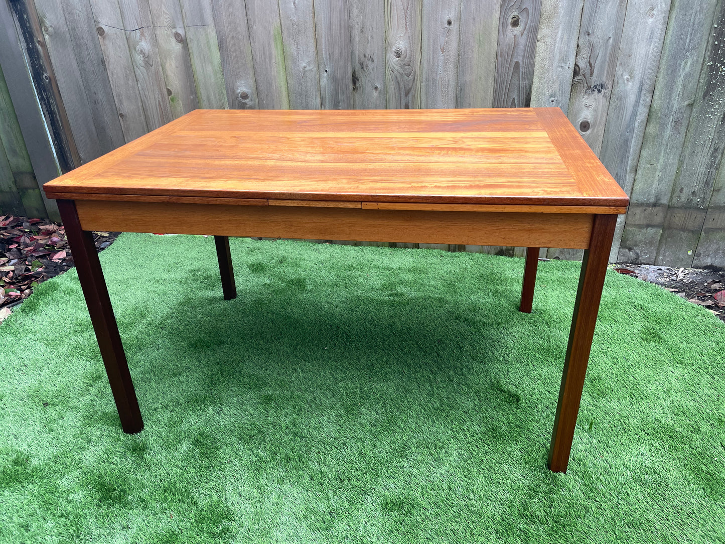 Mid 20th Century Mid-Century Danish Modern Teak Extendable Dining Table