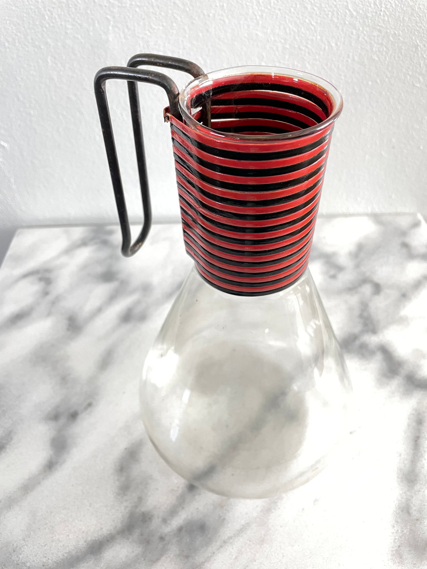 Vintage Pyrex Pitcher With Metal Handle