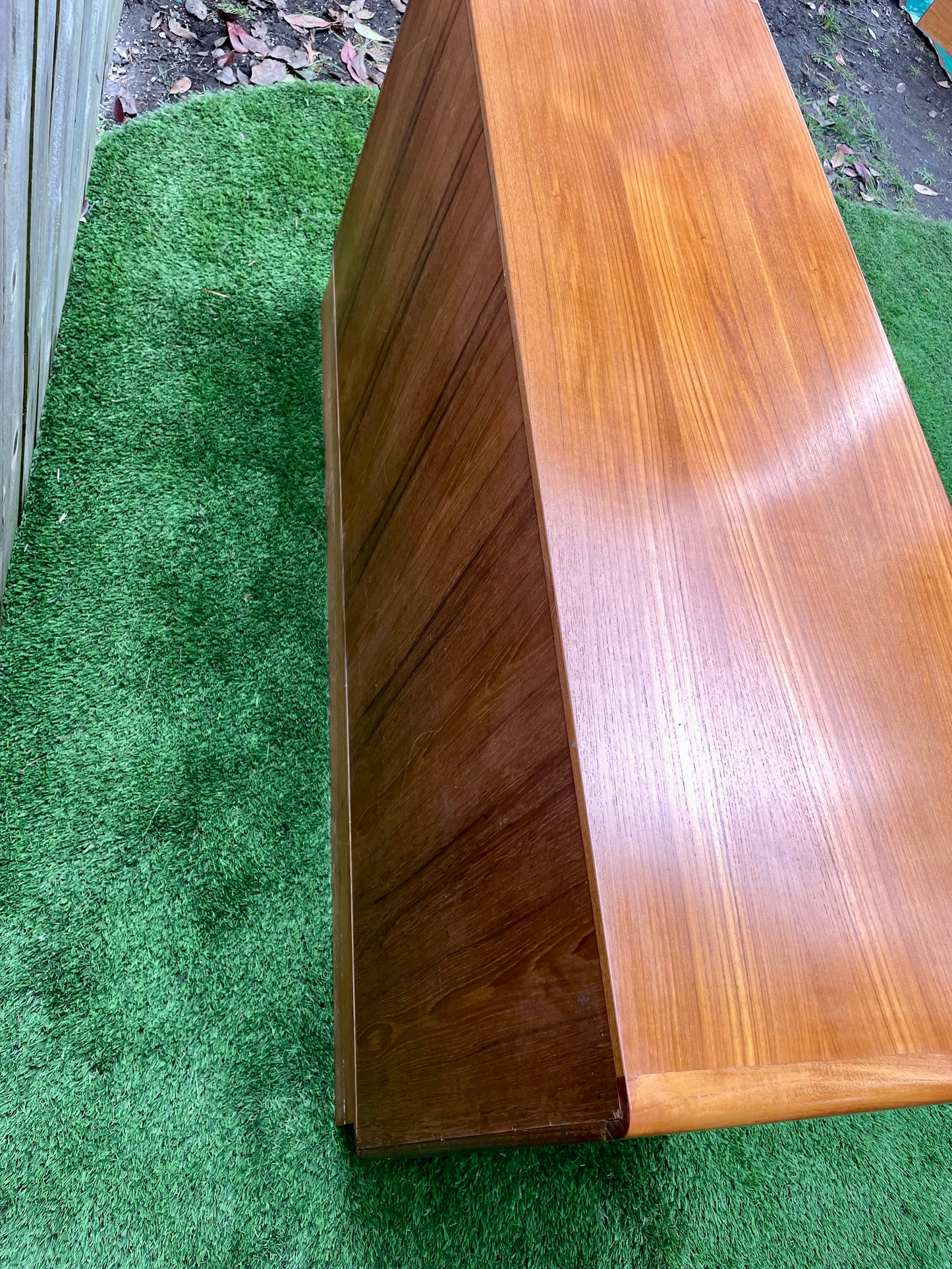 Mid 20th Century Danish Modern Teak Six-Drawer Lowboy Dresser