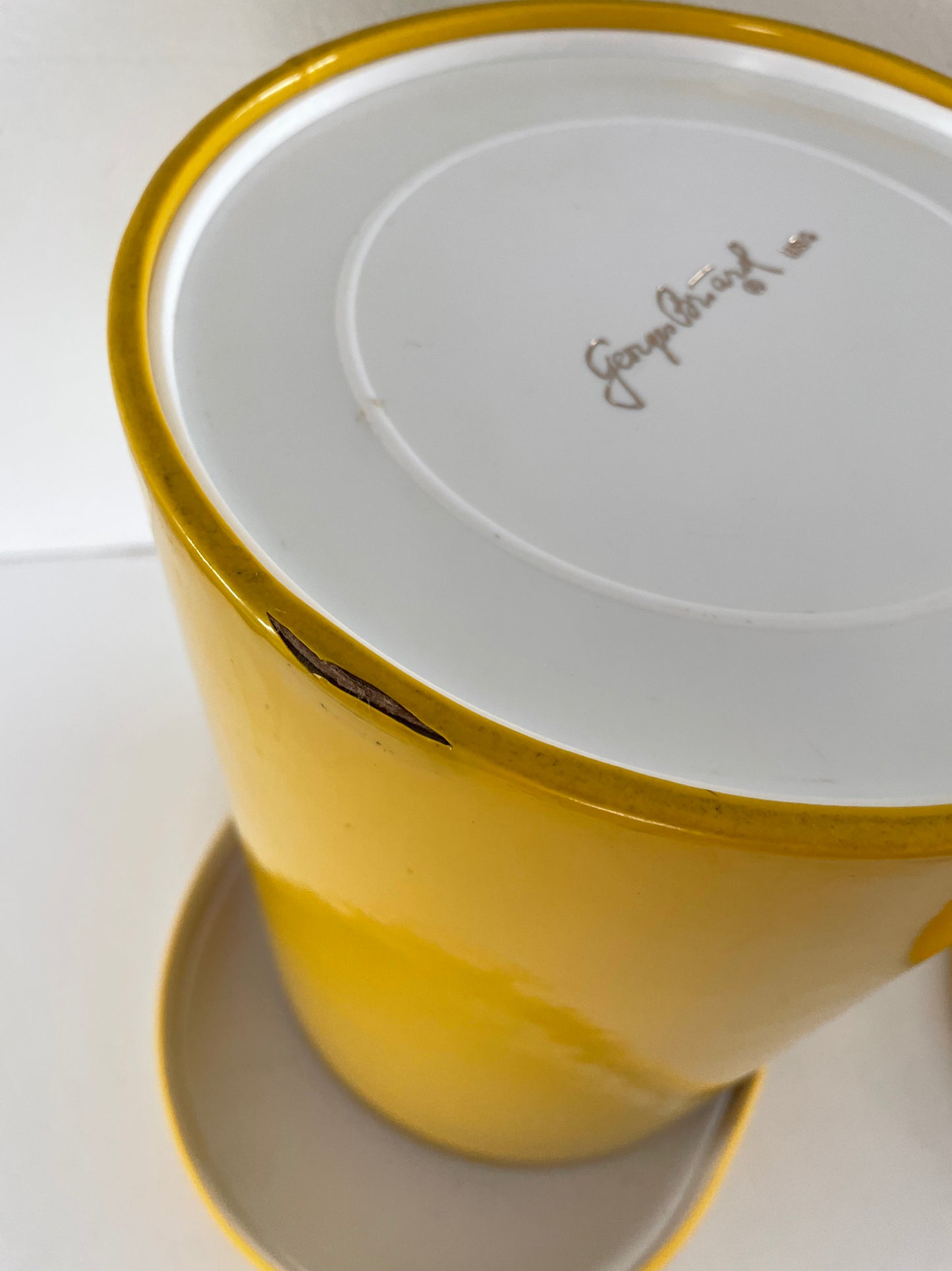 Georges Briard Mid-Century Yellow Ice Bucket