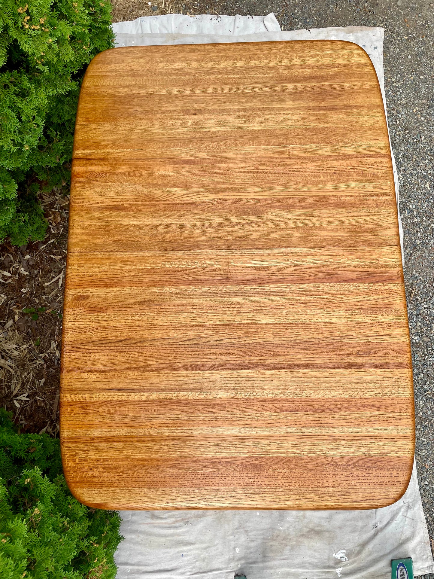 Late 20th Century Vintage Organic Modern Sculpted Oak Dining Table