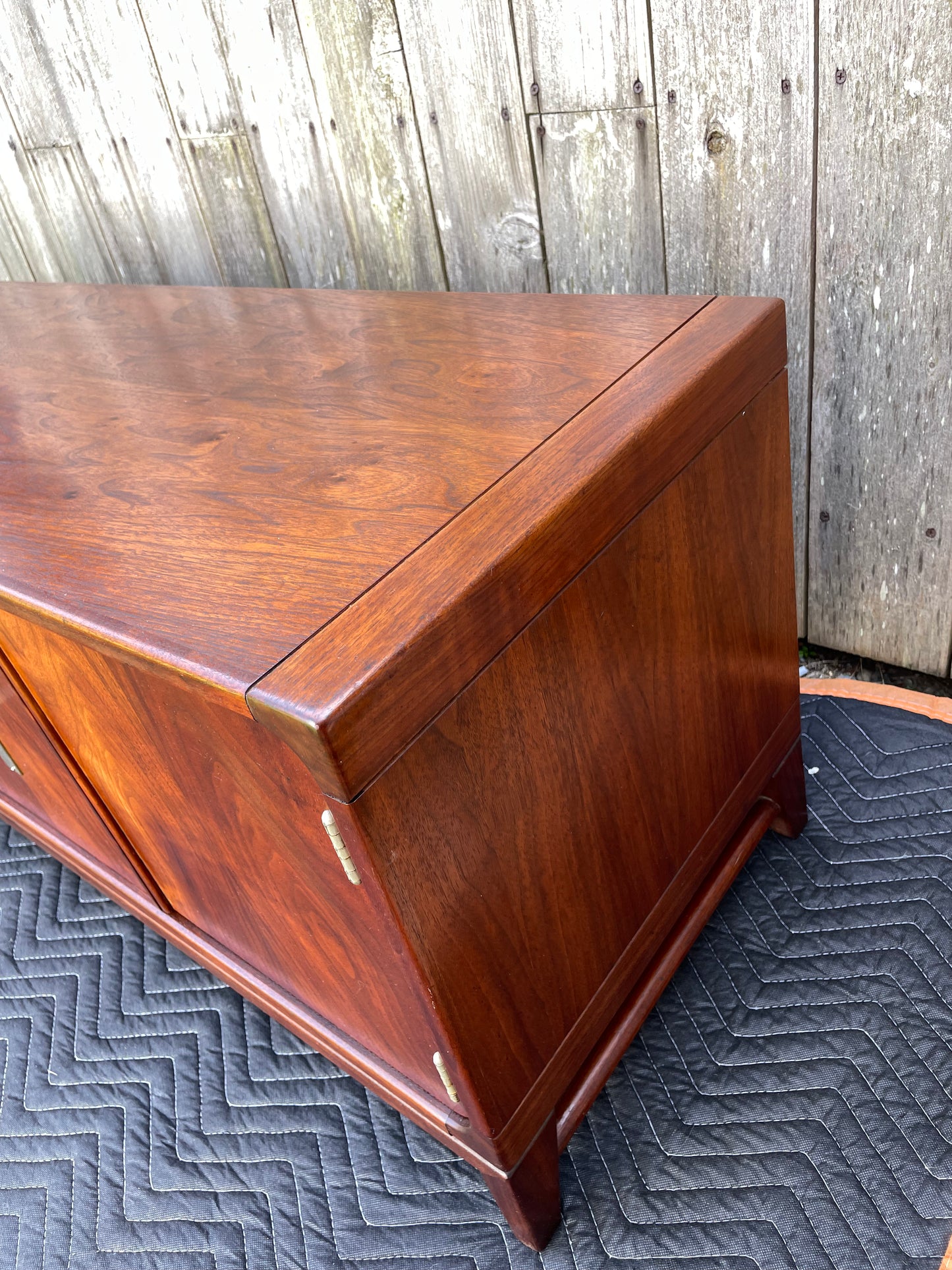 1970s Brown Saltman Mid-Century Modern Walnut Credenza