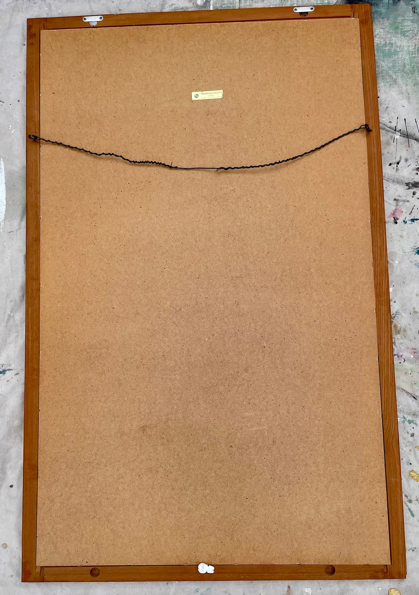 1960s Teak Rectangular Wall Mirror by Pedersen & Hansen for Viby J. Of Denmark