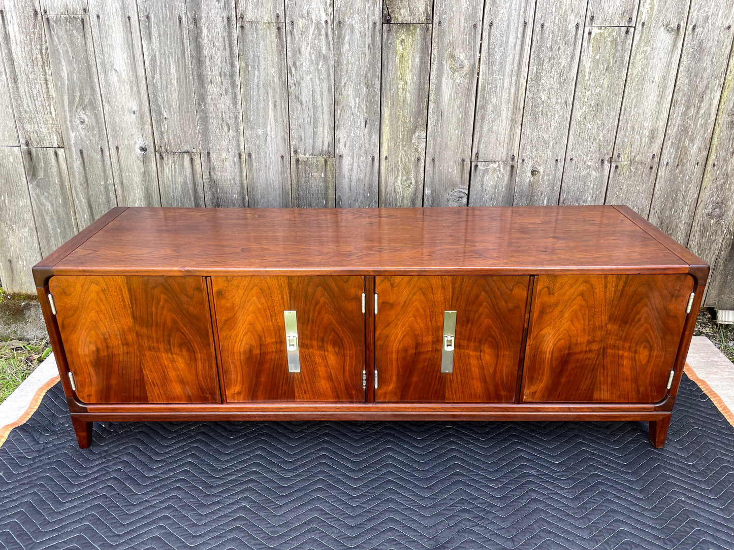 1970s Brown Saltman Mid-Century Modern Walnut Credenza