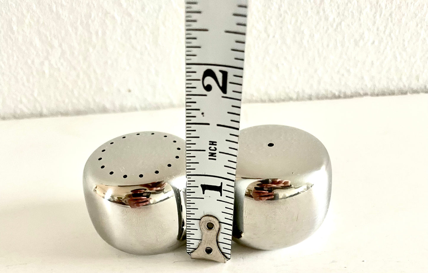 Mid 20th Century Mid-Century Modern Georg Jensen Henning Koppel Pebble Salt Pepper Shakers - a Pair