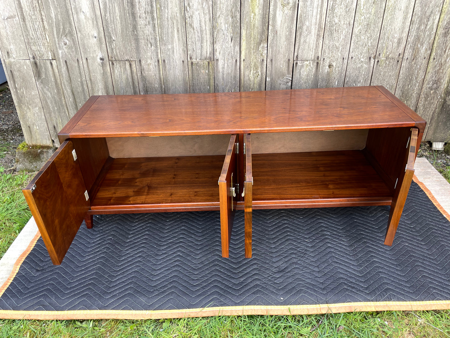 1970s Brown Saltman Mid-Century Modern Walnut Credenza
