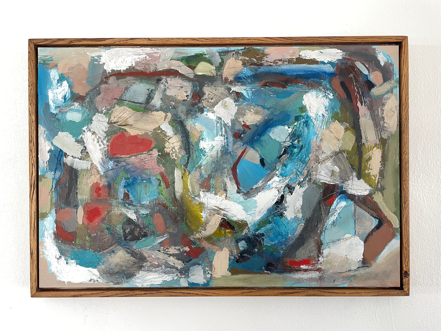 A Breath About Nothing by Francisco Peña Framed Abstract Acrylic on Board