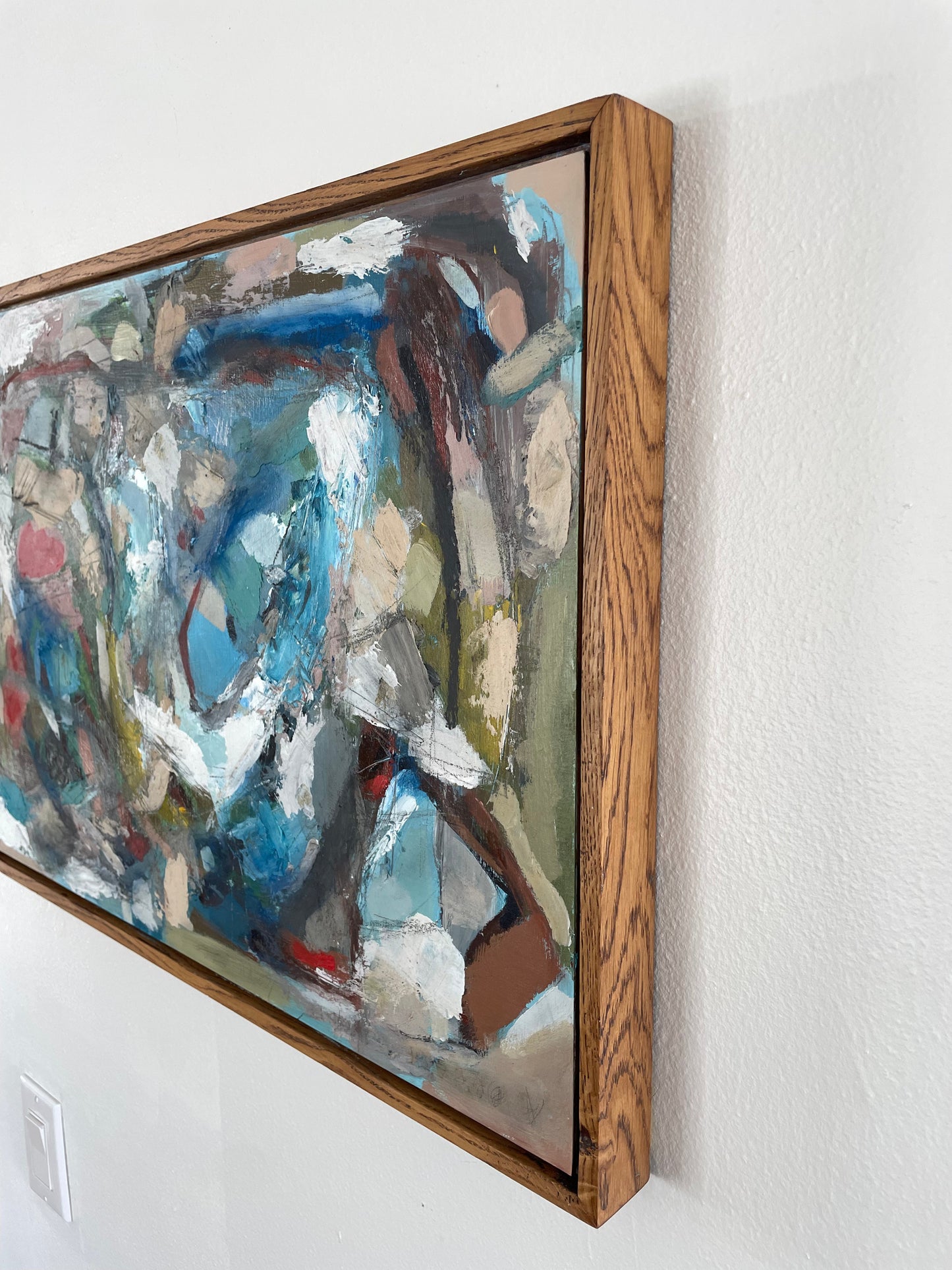 A Breath About Nothing by Francisco Peña Framed Abstract Acrylic on Board
