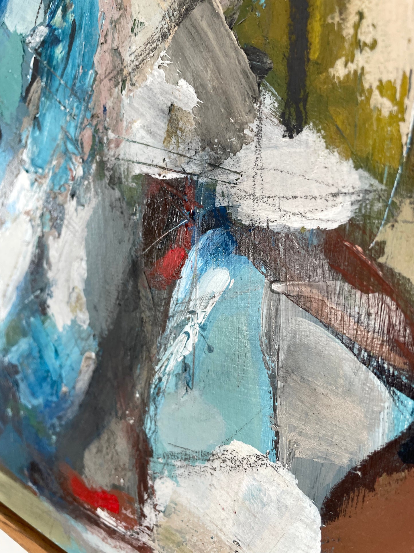 A Breath About Nothing by Francisco Peña Framed Abstract Acrylic on Board