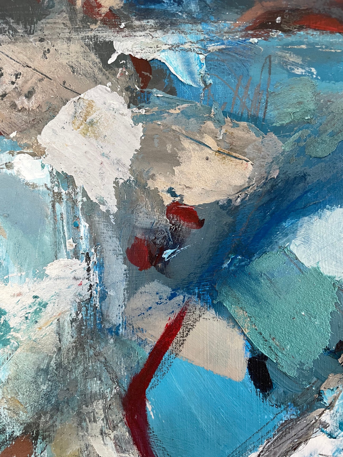 A Breath About Nothing by Francisco Peña Framed Abstract Acrylic on Board