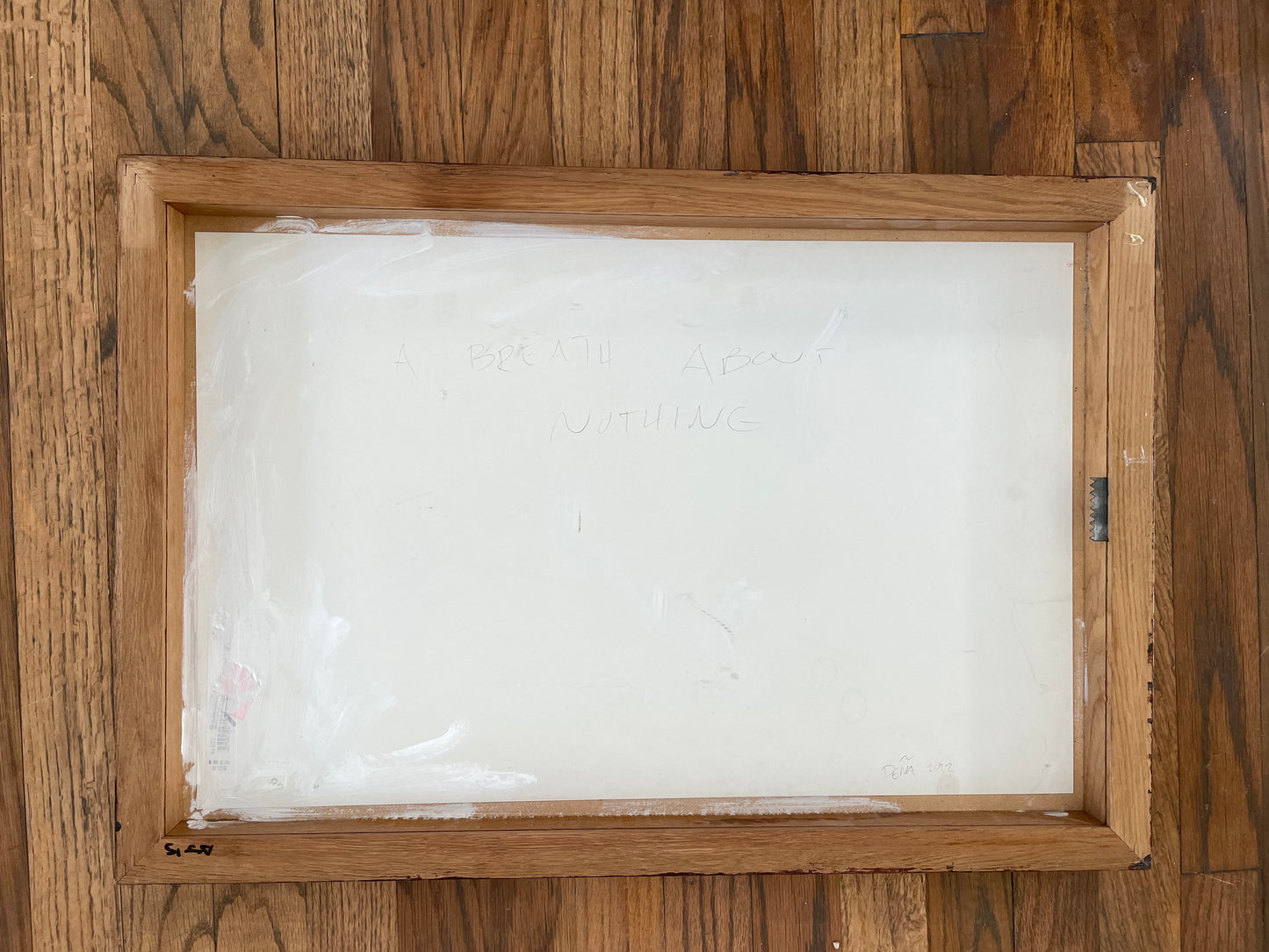 A Breath About Nothing by Francisco Peña Framed Abstract Acrylic on Board