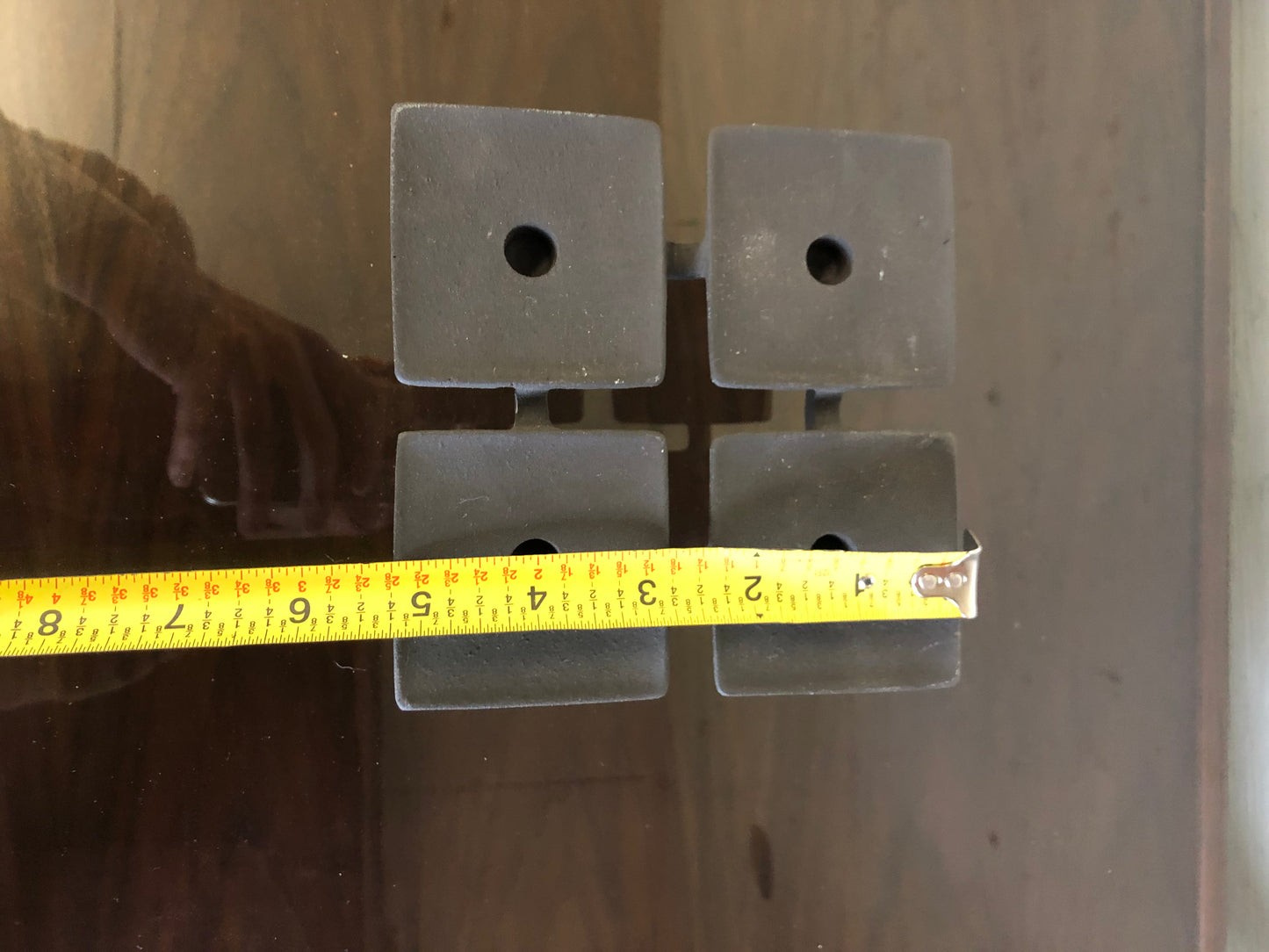 Mid 20th Century Jens Quistgaard Dansk Danish Brutalist Wrought Iron Tapered Candle Holder