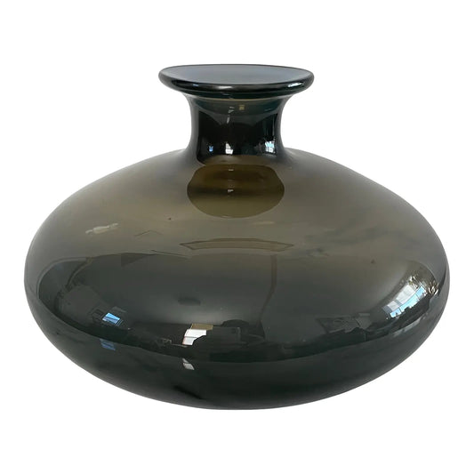 Late 20th Century Moonlight on Water Handcrafted Studio Glass Vase