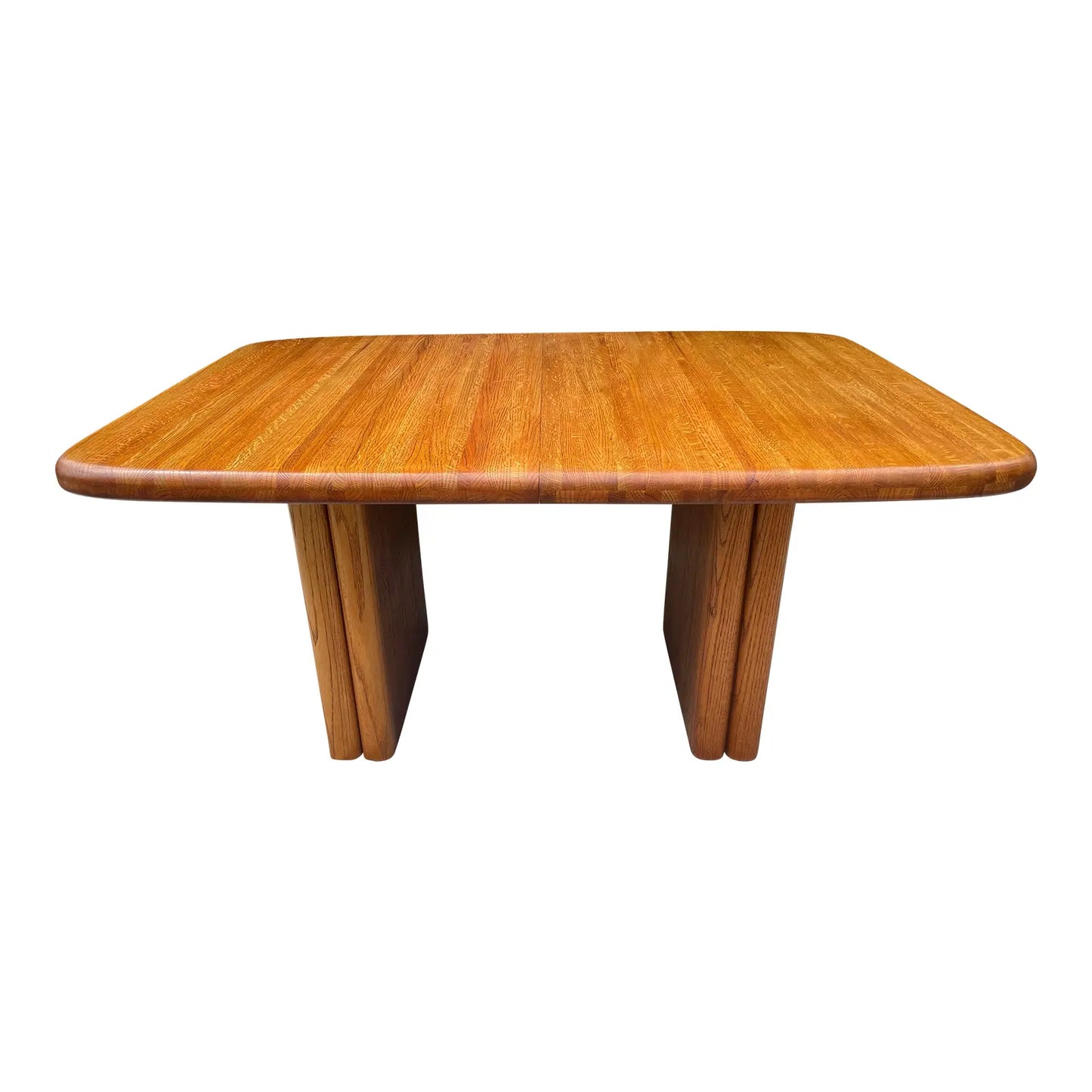 Late 20th Century Vintage Organic Modern Sculpted Oak Dining Table