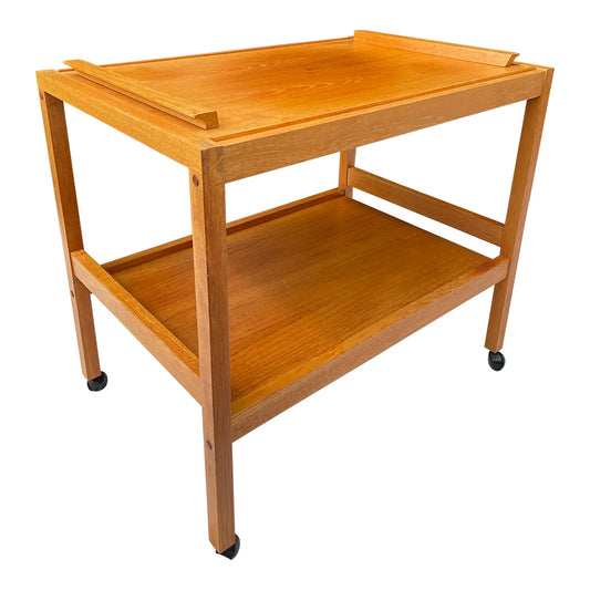MCM Danish Teak Bar Cart by BL-Mobler