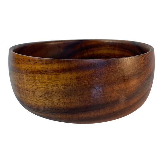 Mid 20th Century Signed Hawaiian Koa Wood Bowl Handcrafted Vessel
