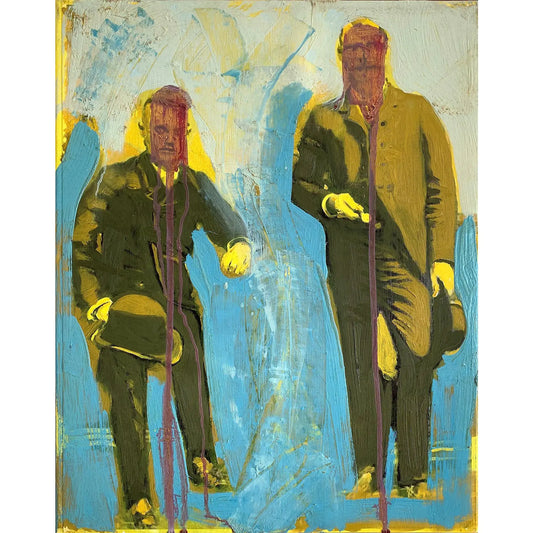 Modern Figurative Men With Hats Archival Digital Print