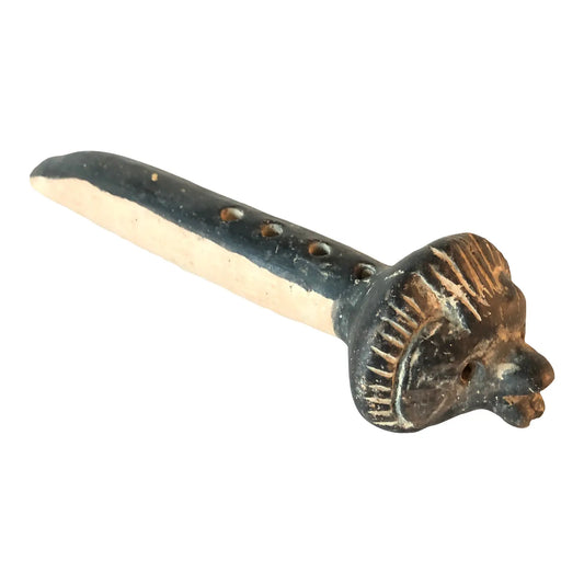 Vintage Ceramic Mexican Clay Flute