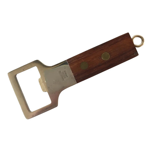 Vintage Japan Walnut & Stainless Steel Bottle Opener