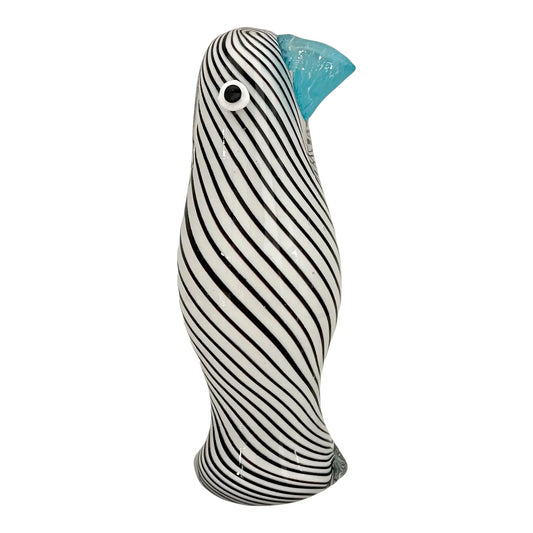 Vintage Murano Style Mouth Blown Glass Bird