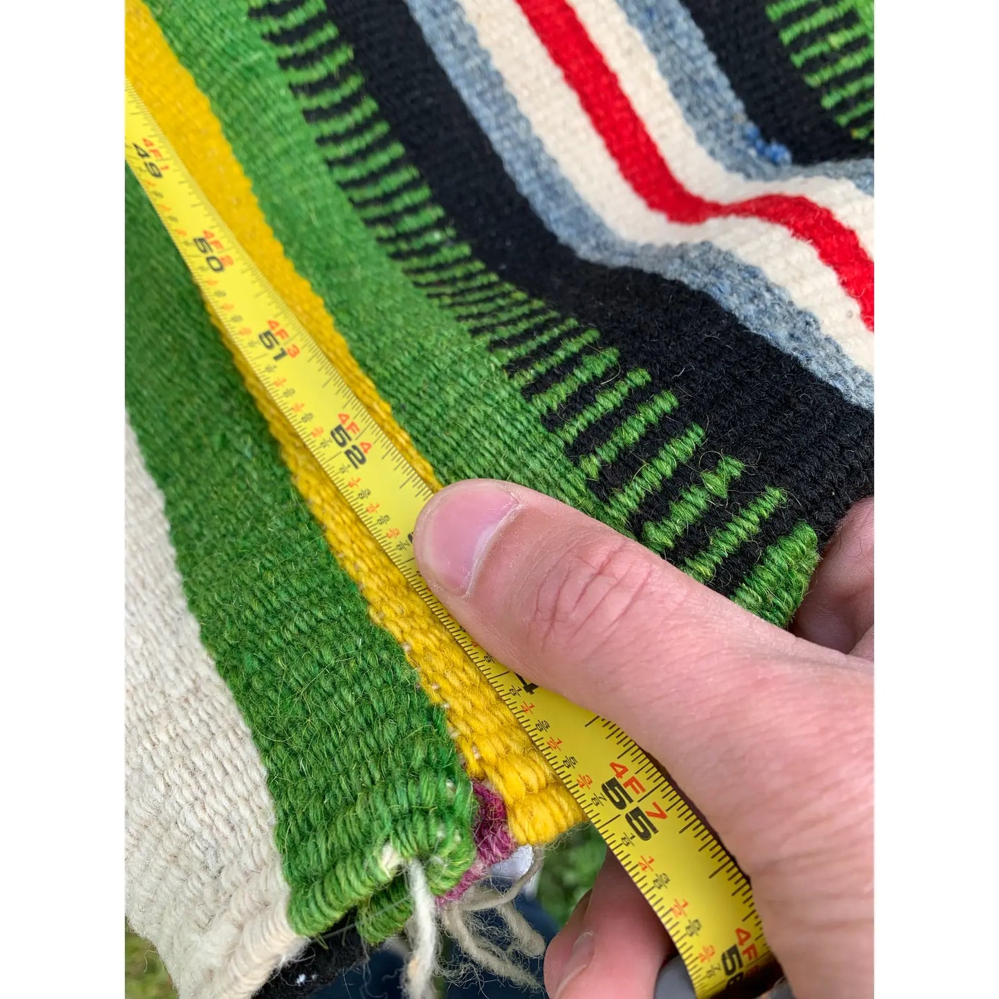 Vintage Oaxaca Mexico Hand Woven Tapestry Textile Art