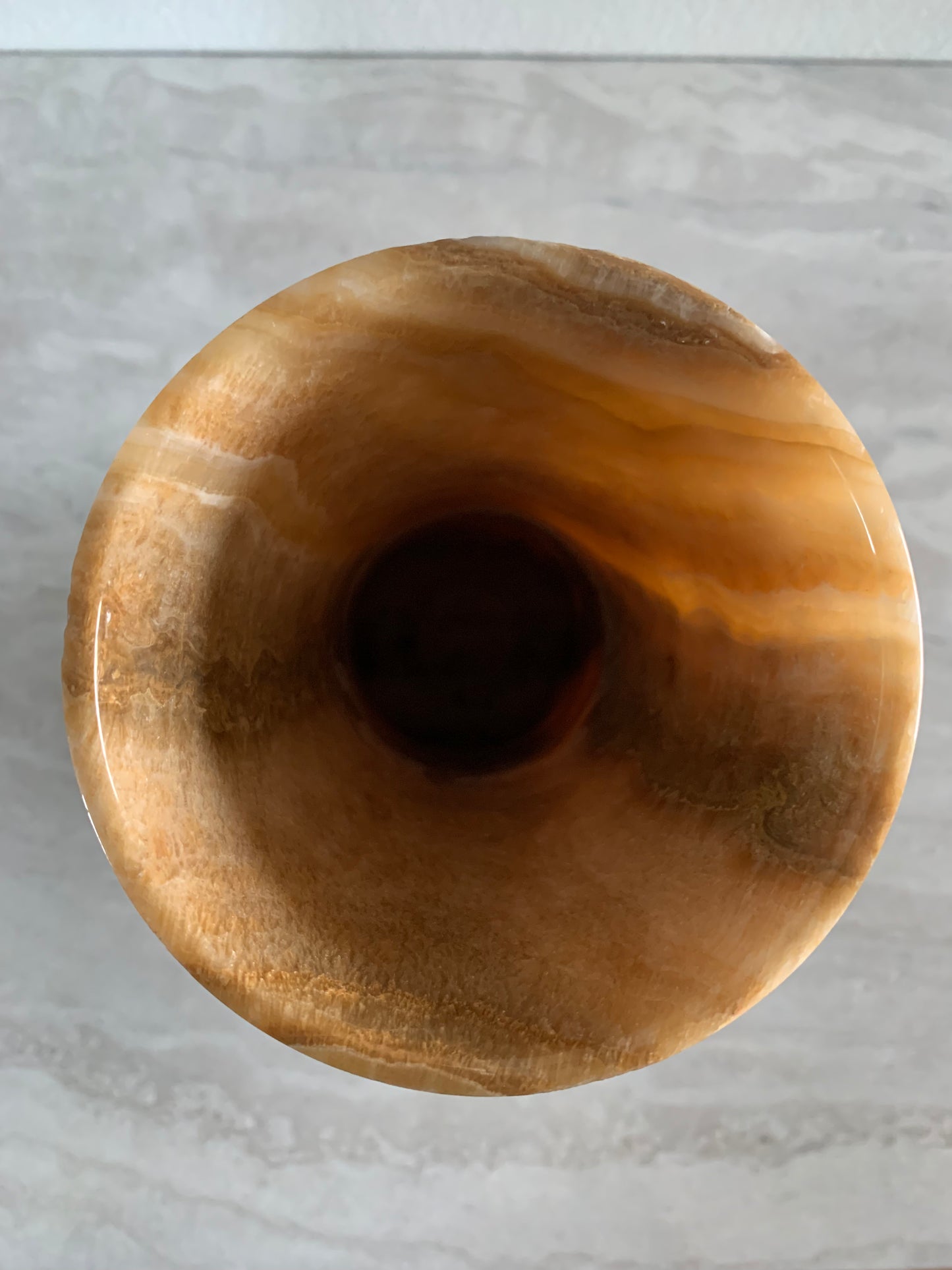 Neutral Onyx Marble Vase