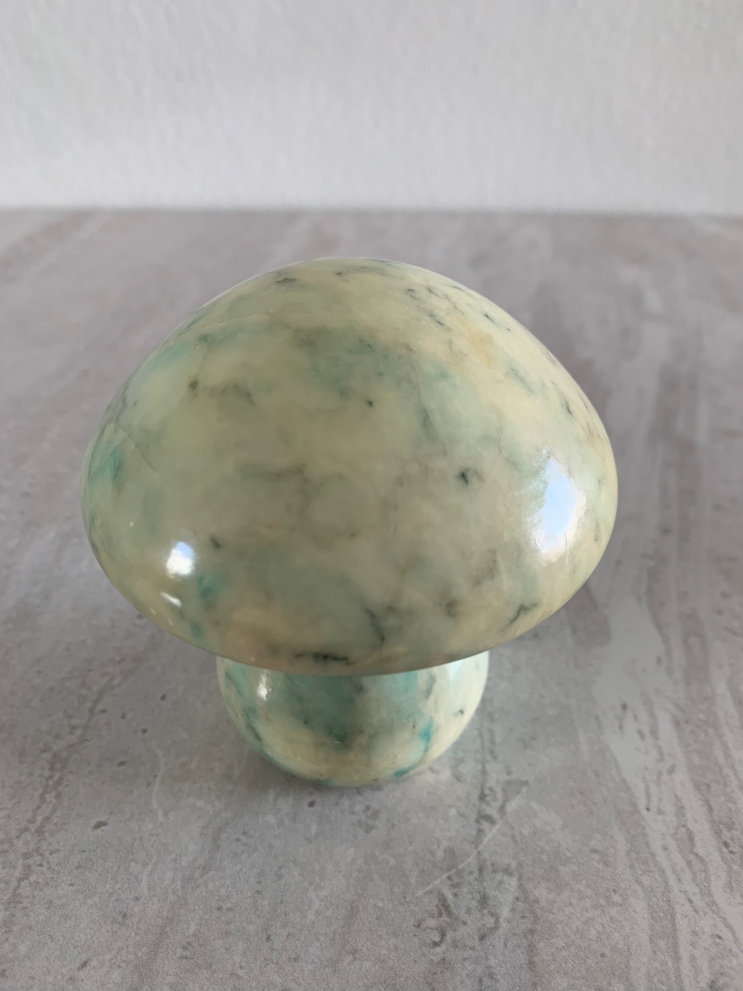 Italian Alabaster Marble Mushroom Paperweight Objet D’art