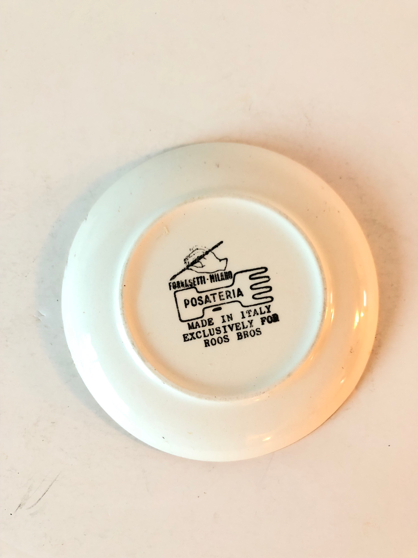 1950s Fornasetti Milano Posateria Gold Coaster or Pin Dish