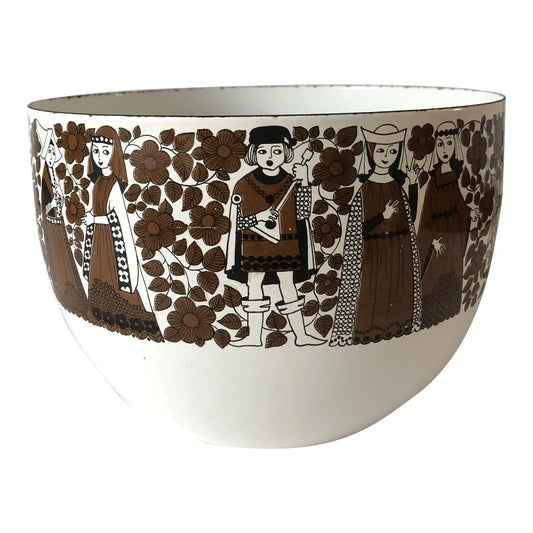 1960s Kaj Franck l Enamel Danish Modern Medieval Troubadour Bowl