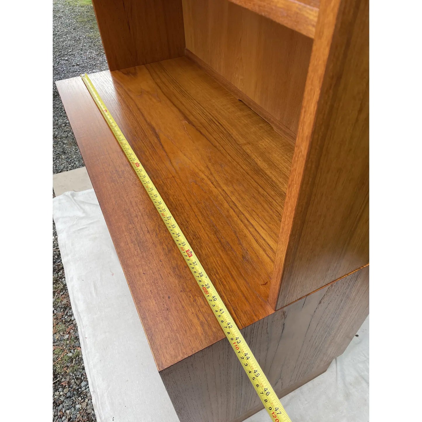 1960s Mid-Century Danish Modern Poul Hundevad Teak Buffet Hutch