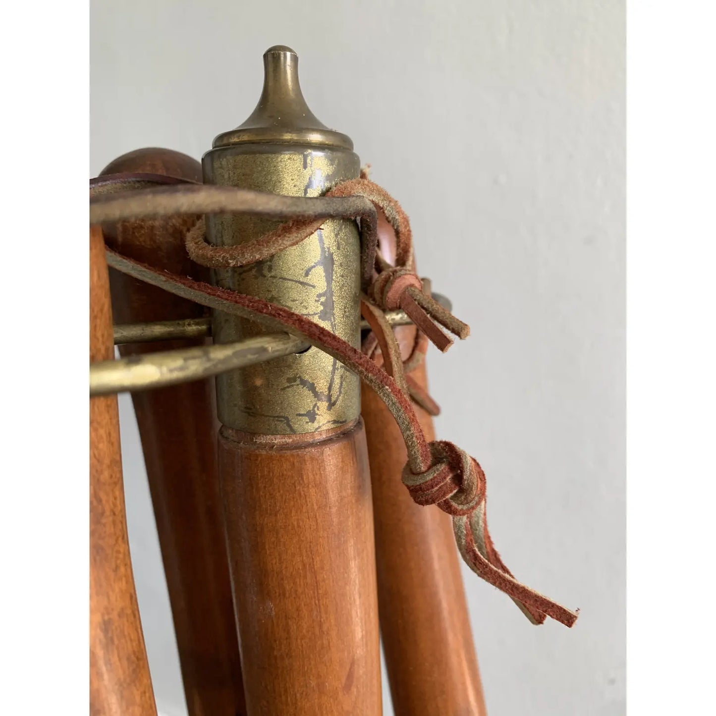 1960s Seymour Mid-Century Modern Long Teak Handle Fireplace Tool Set - 4 Pieces