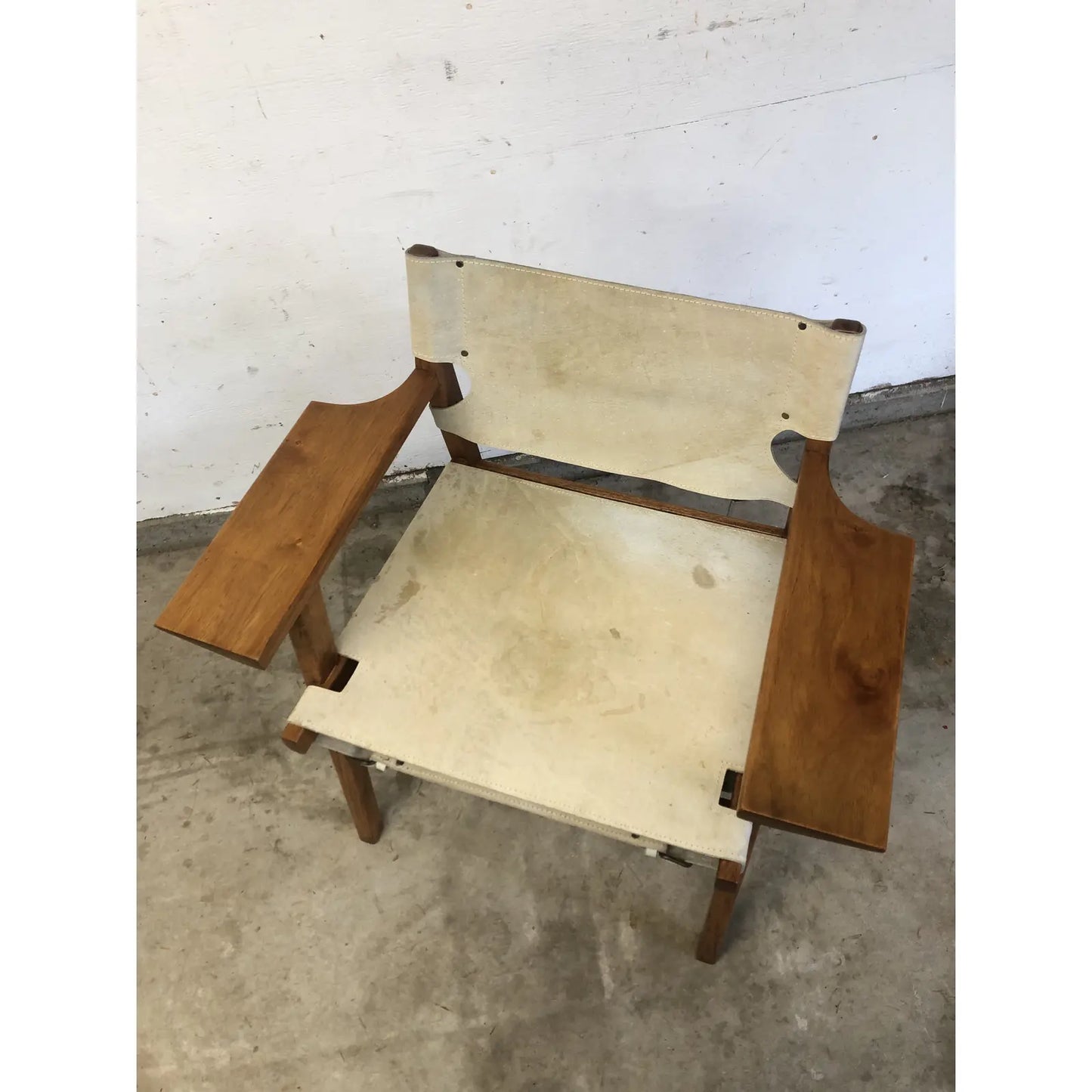1960s Vintage Borge Mogensen Teak and Leather Chair