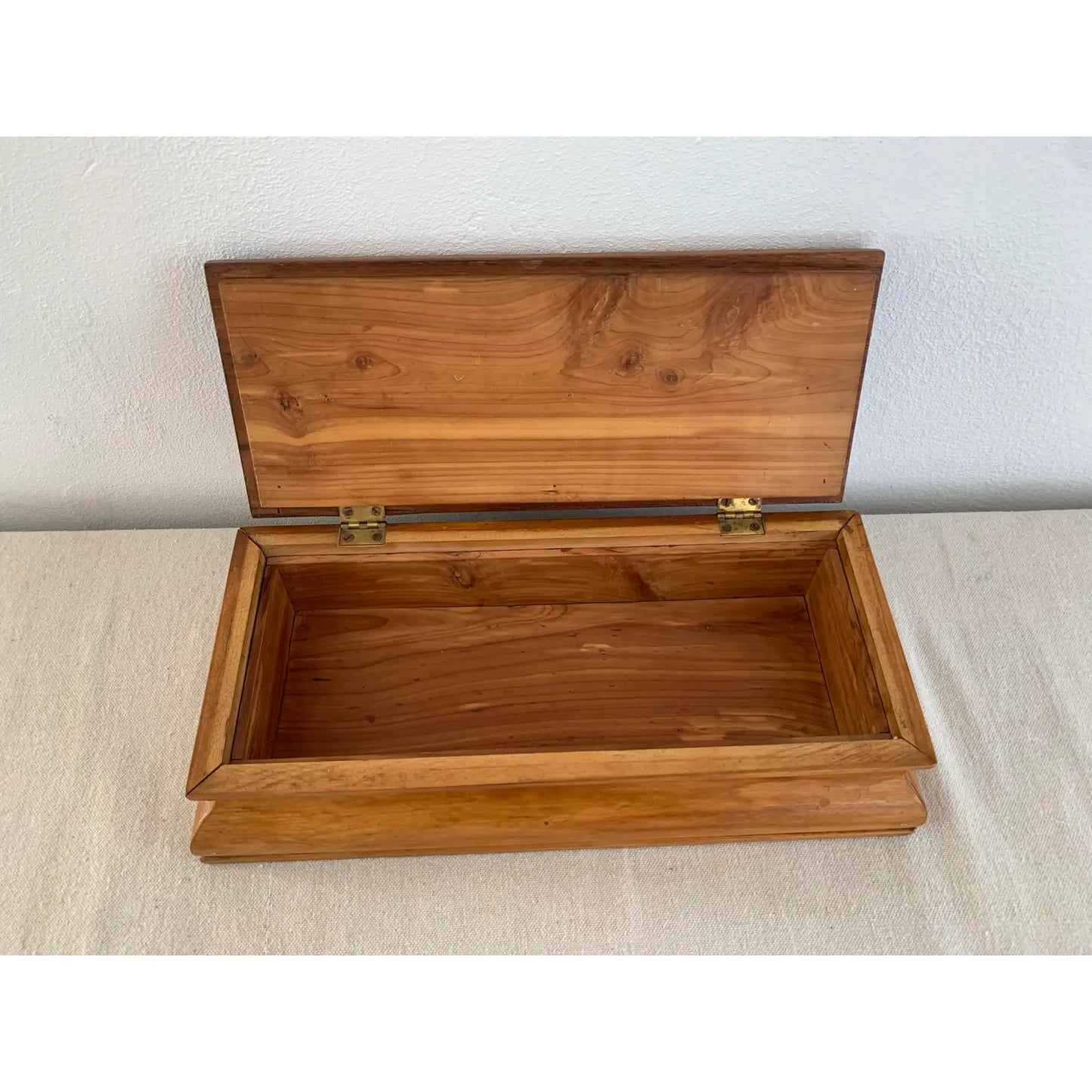 1970s Boho Style Hippie Wooden Stash Box