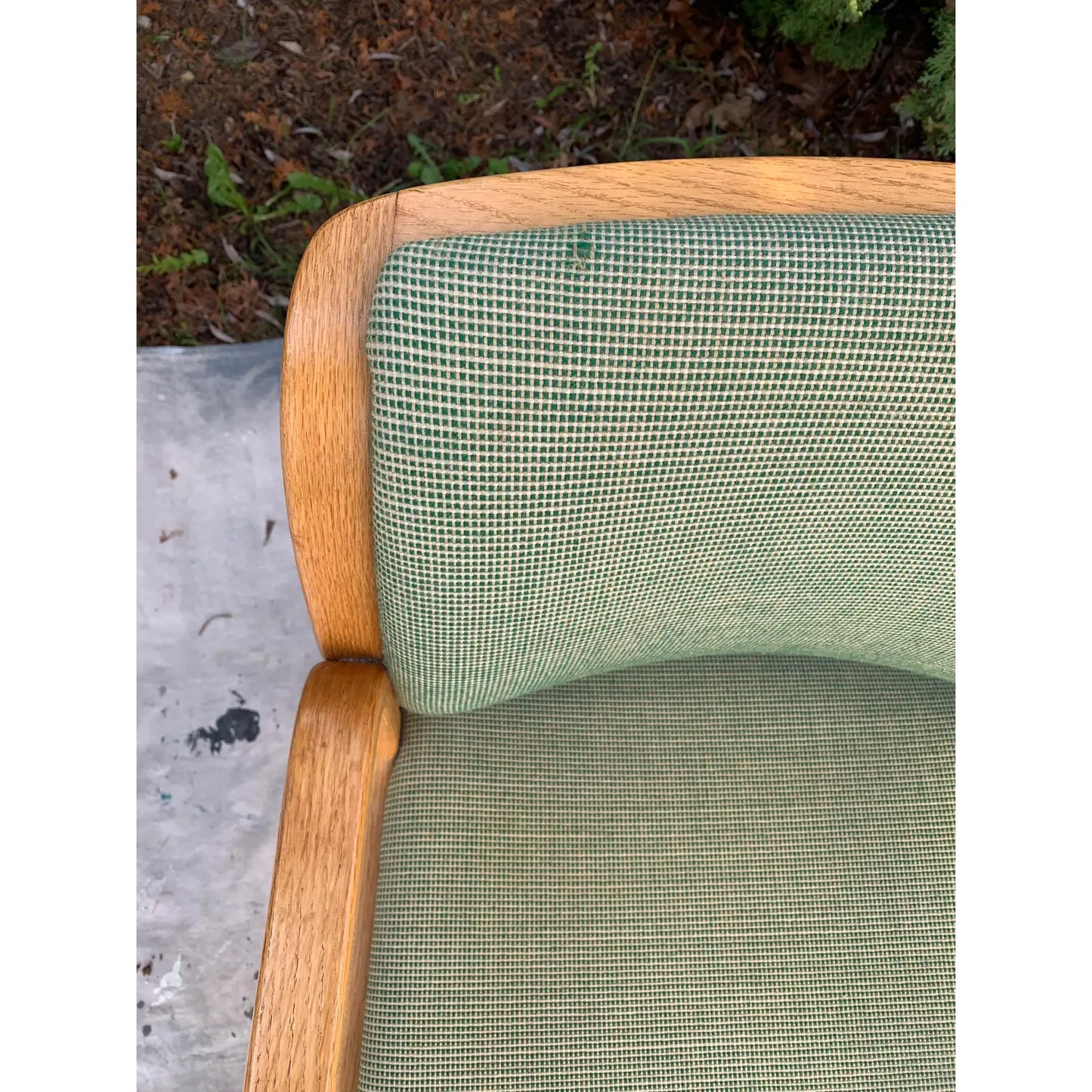 1970s Vintage Thonet Bentwood Oak Upholstered Armchairs - a Pair