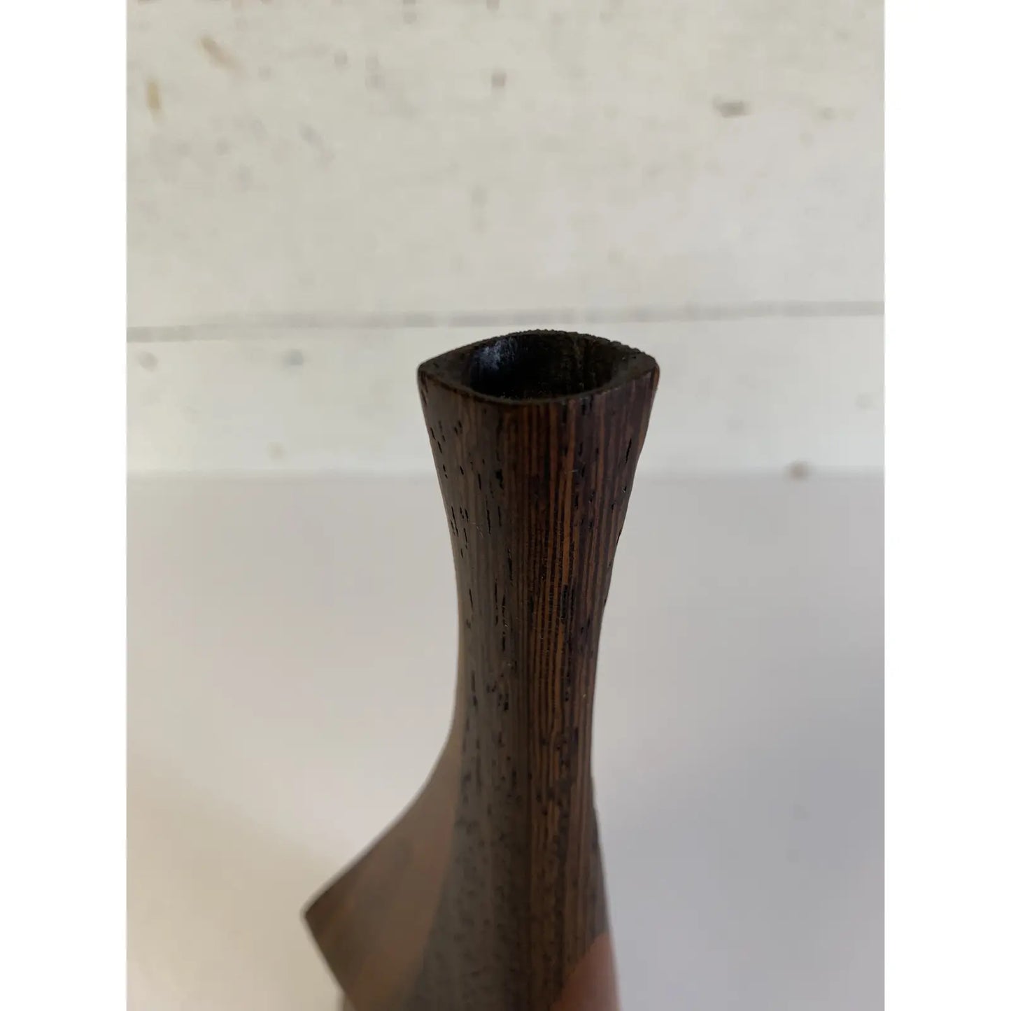 1975 Tom Tramel California Wood Artist Weedpot Vase