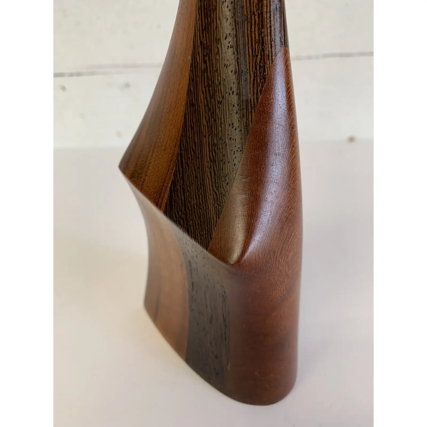 1975 Tom Tramel California Wood Artist Weedpot Vase
