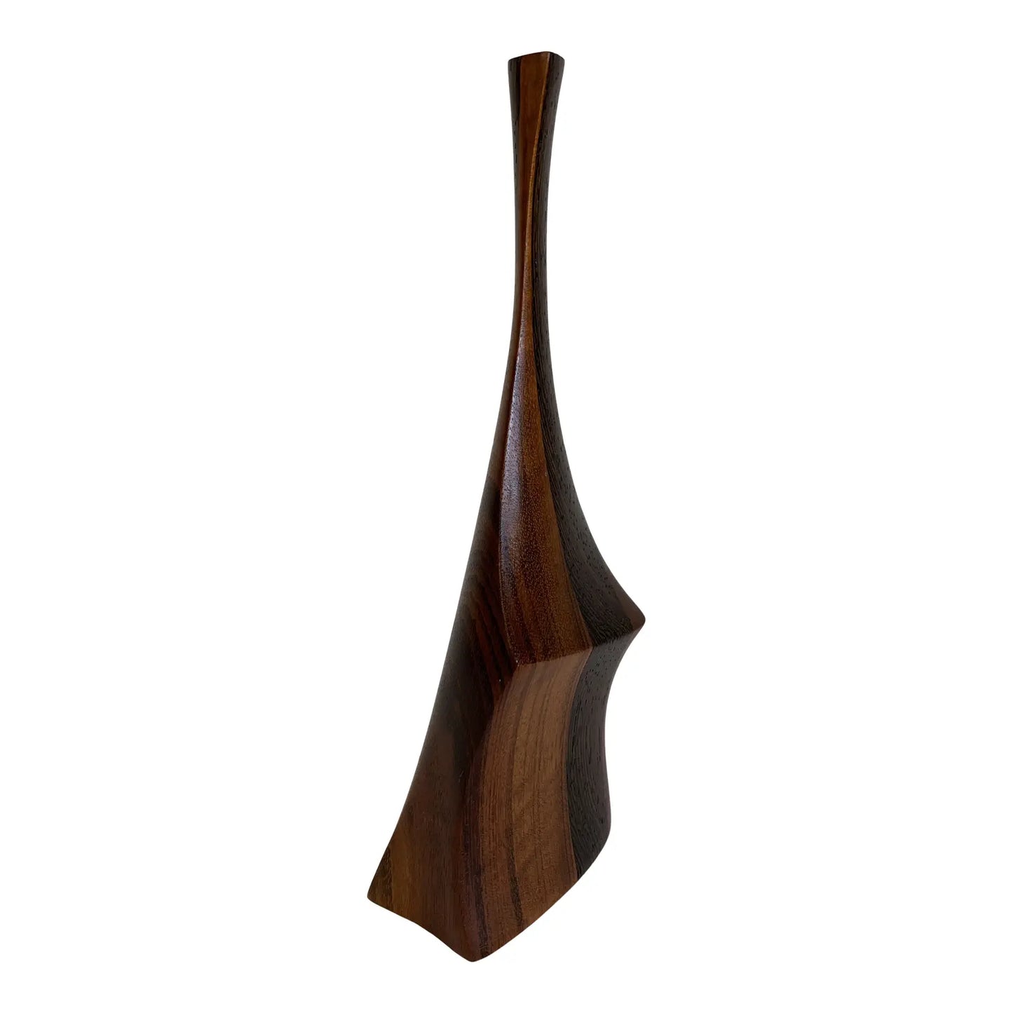 1975 Tom Tramel California Wood Artist Weedpot Vase