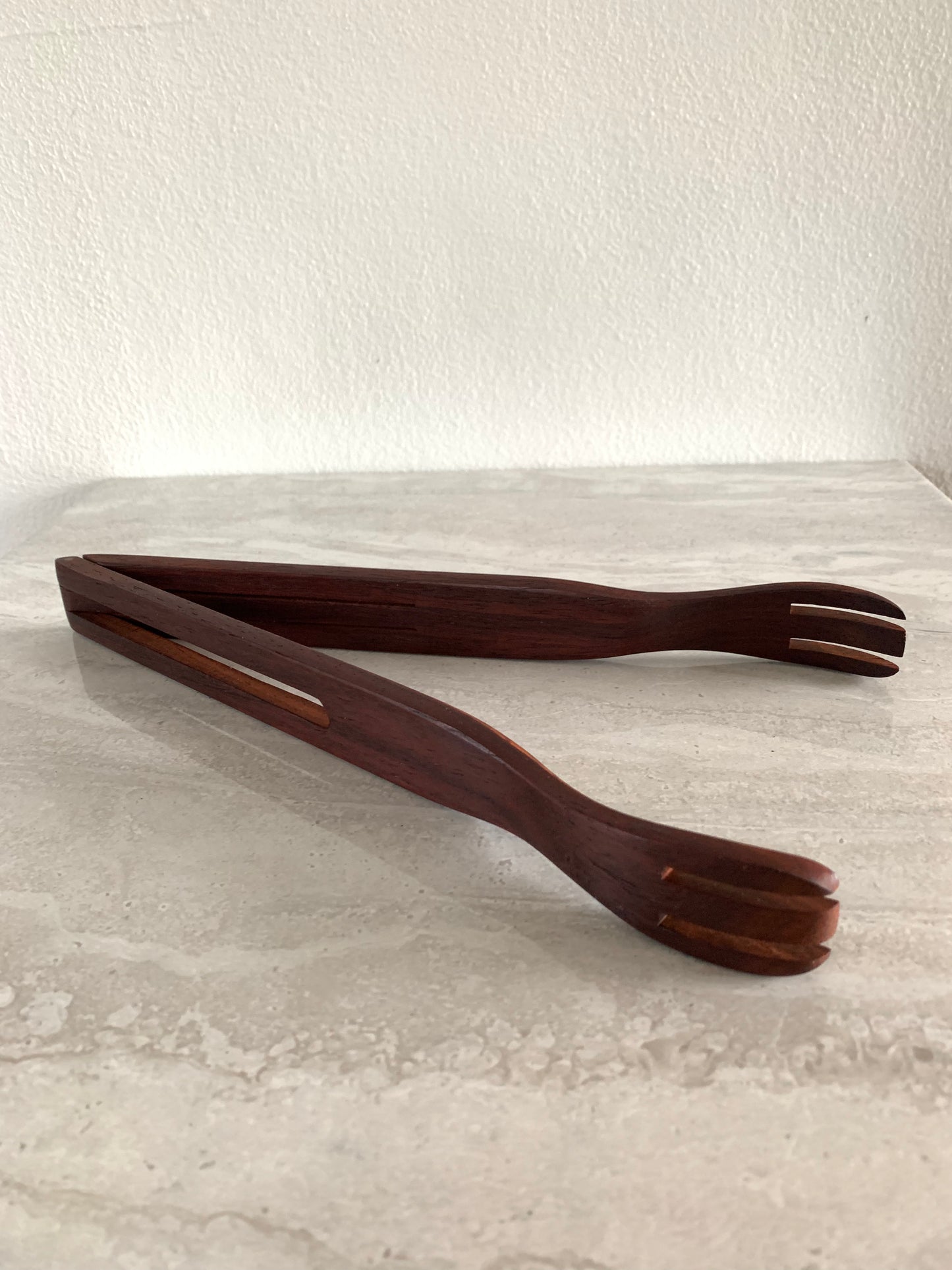Mid-Century Modern Solid Rosewood Kitchen Tongs