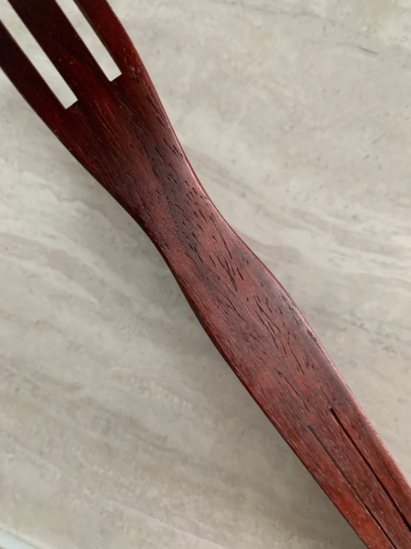 Mid-Century Modern Solid Rosewood Kitchen Tongs