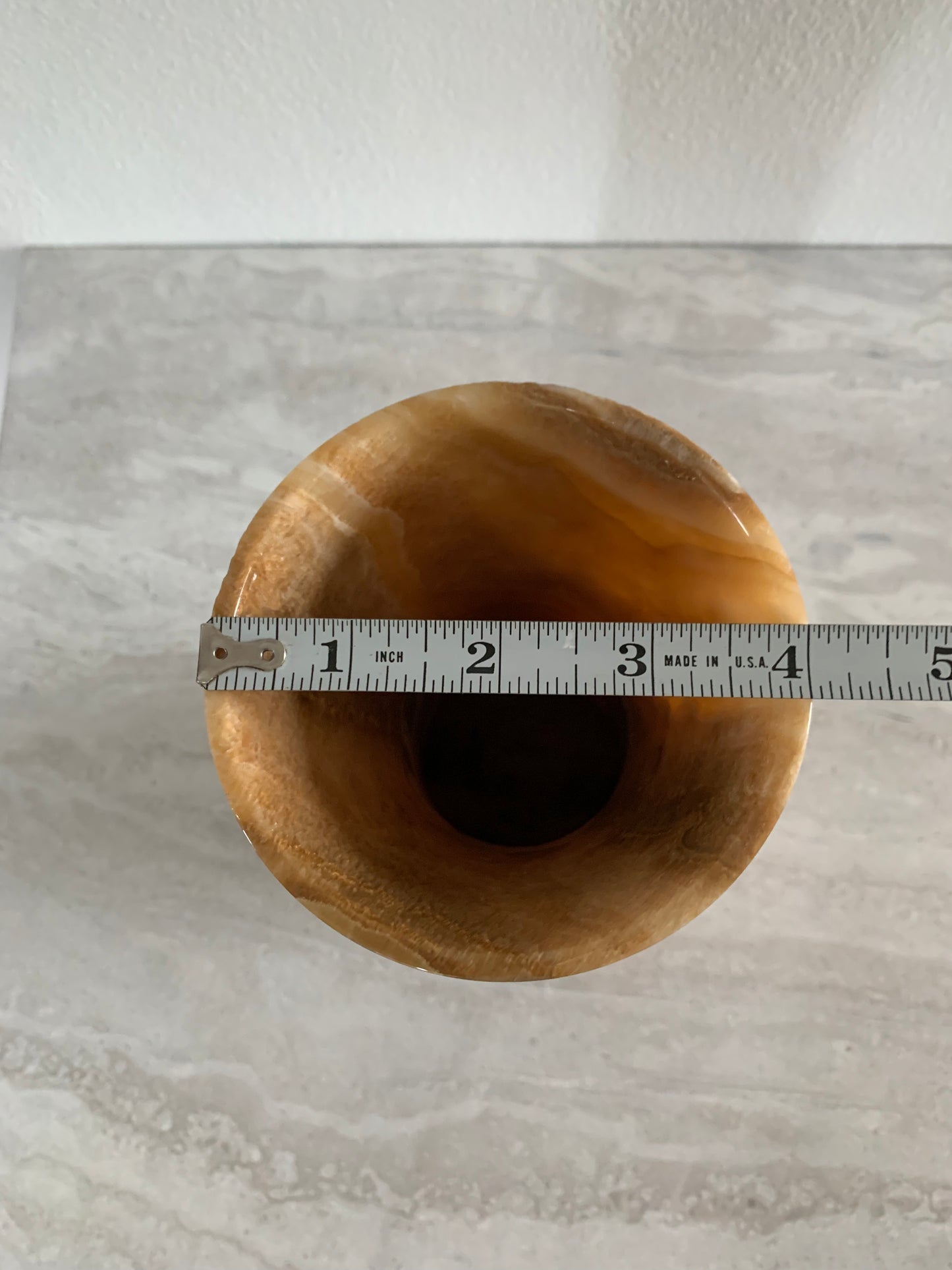 Neutral Onyx Marble Vase
