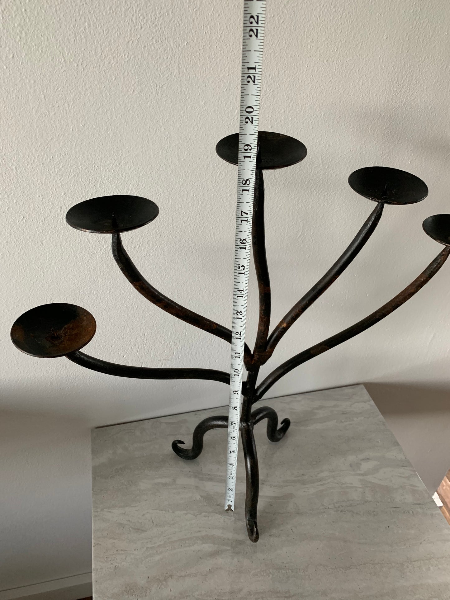 Rustic Mexican 5-Candle Candelabra