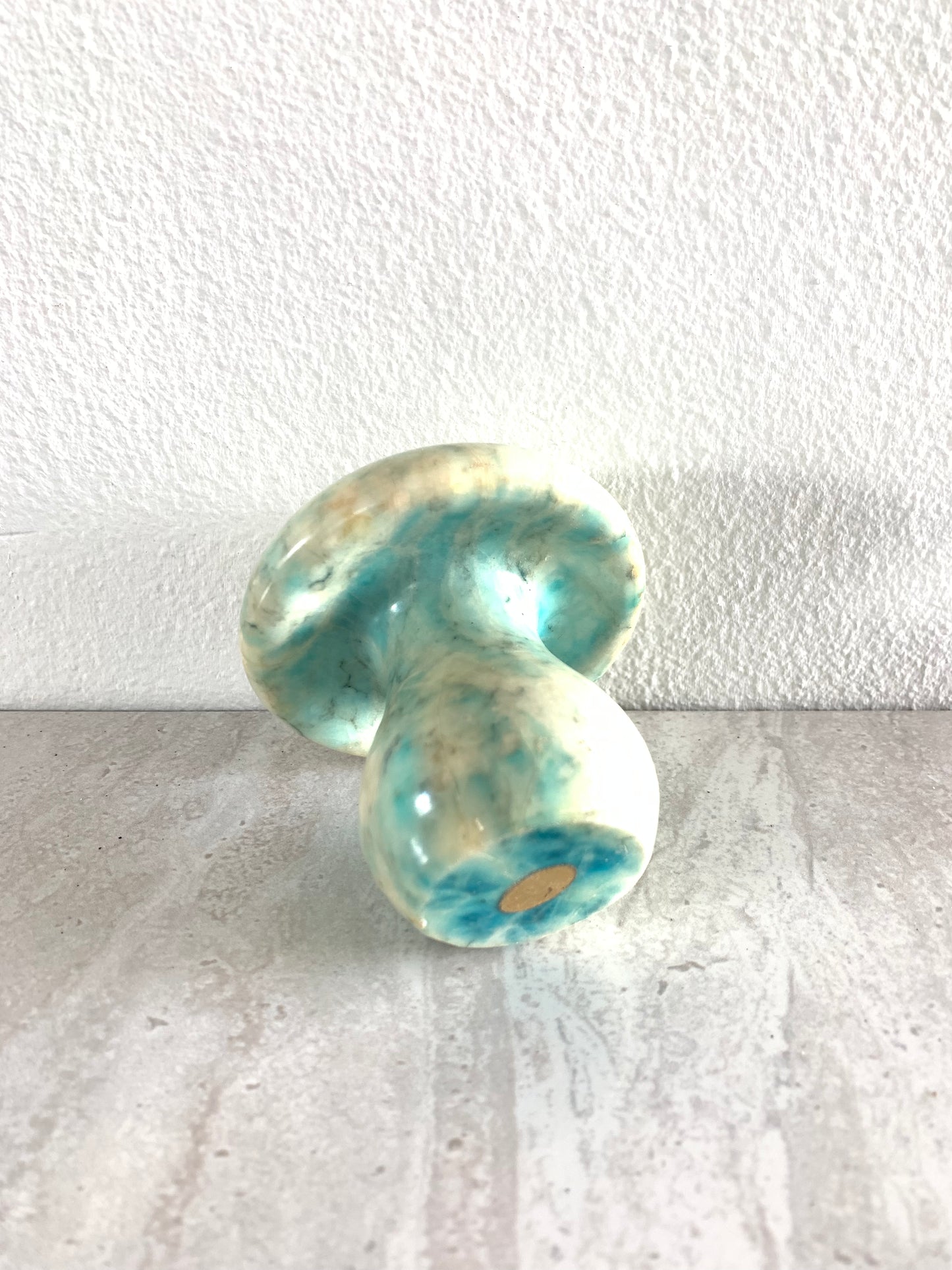 Italian Alabaster Marble Mushroom Paperweight Objet D’art
