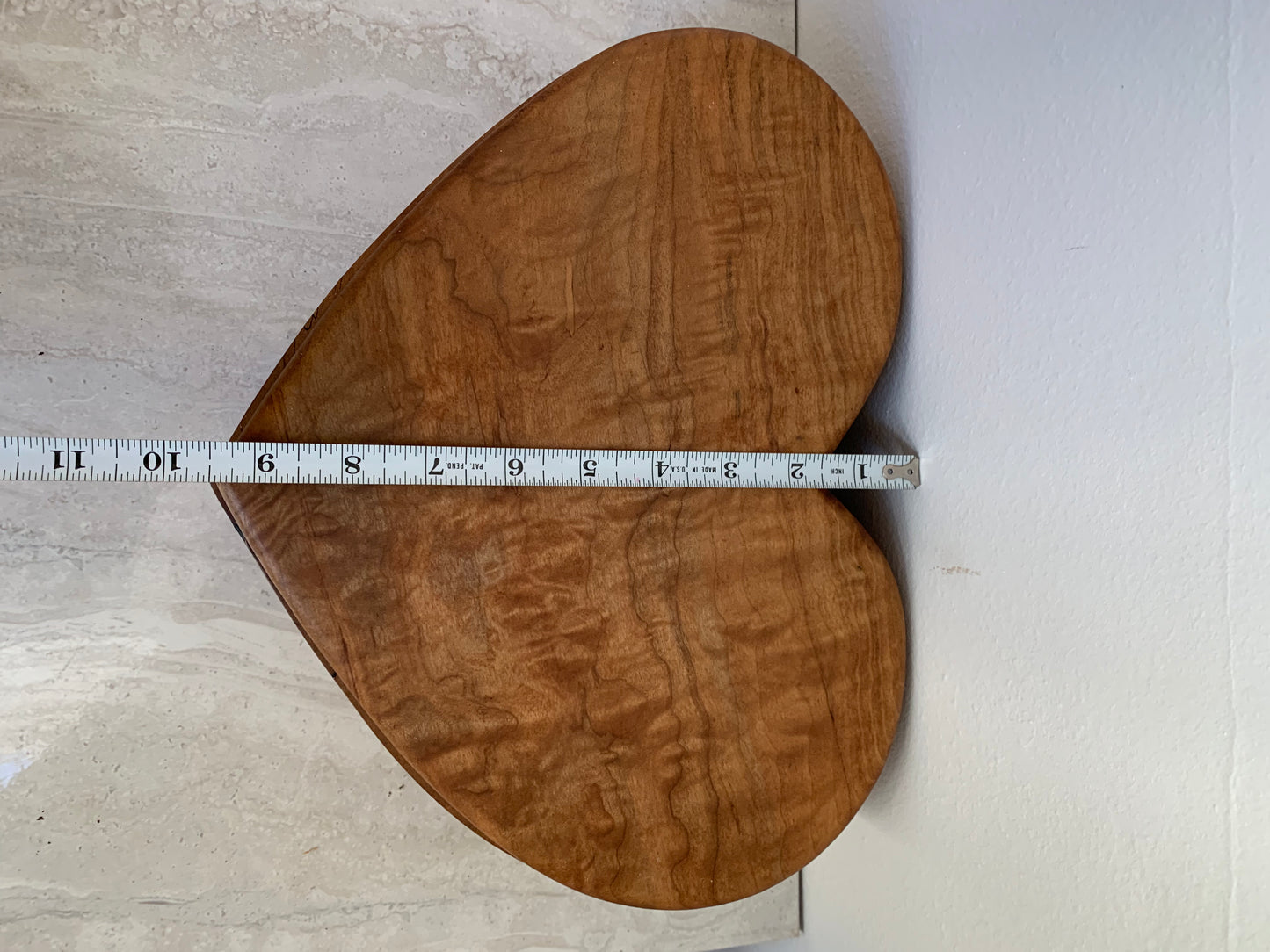 Handcrafted Exotic Wood Heart Shaped Box