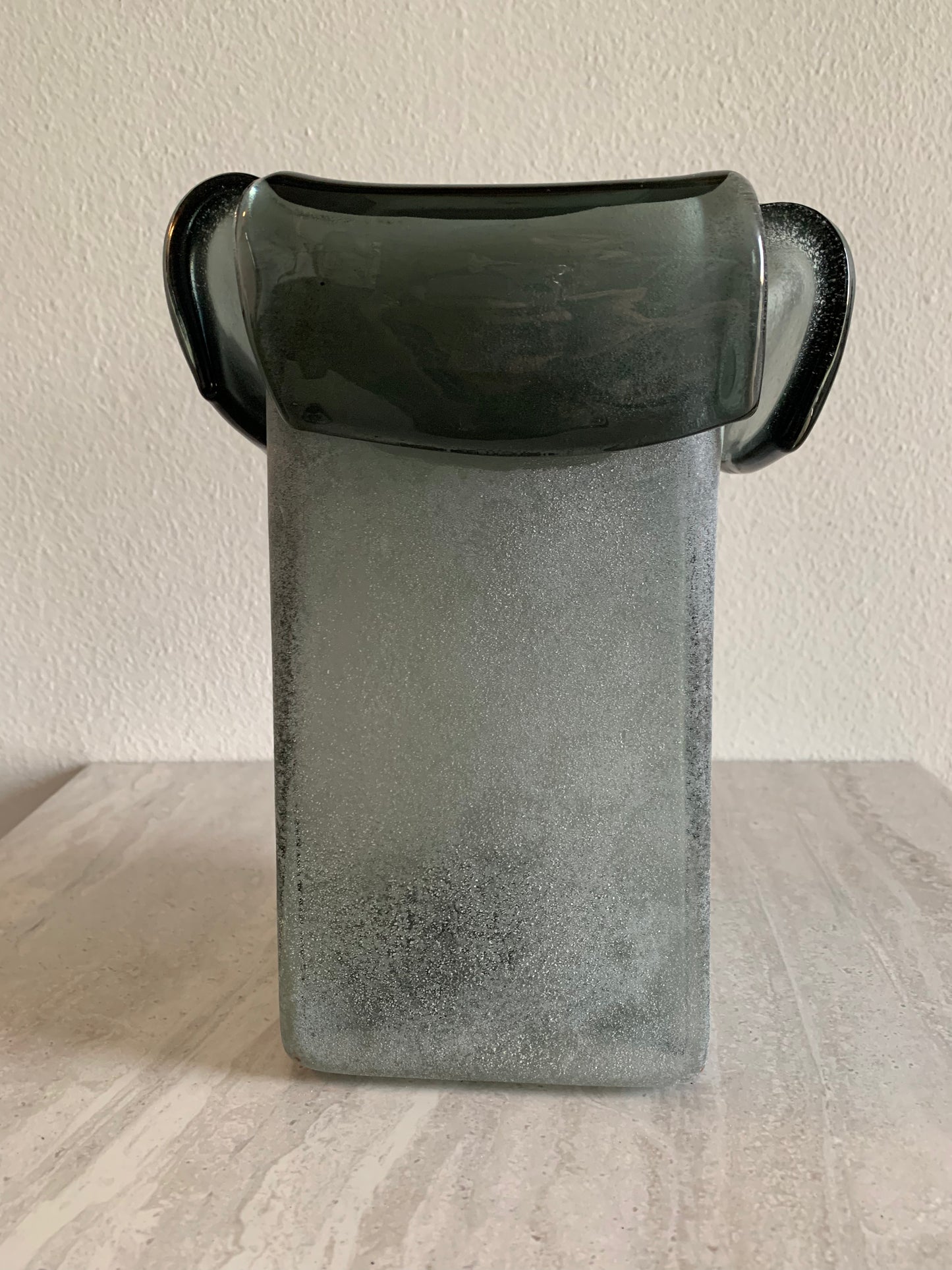 Studio Art Mouth Blown Glass Sculptural Vase