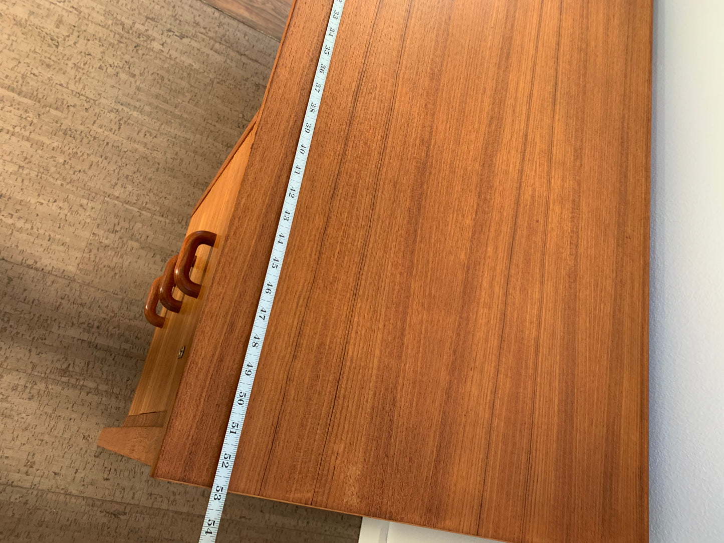 Mid-Century Danish Modern Domino Mobler Teak Executive Desk