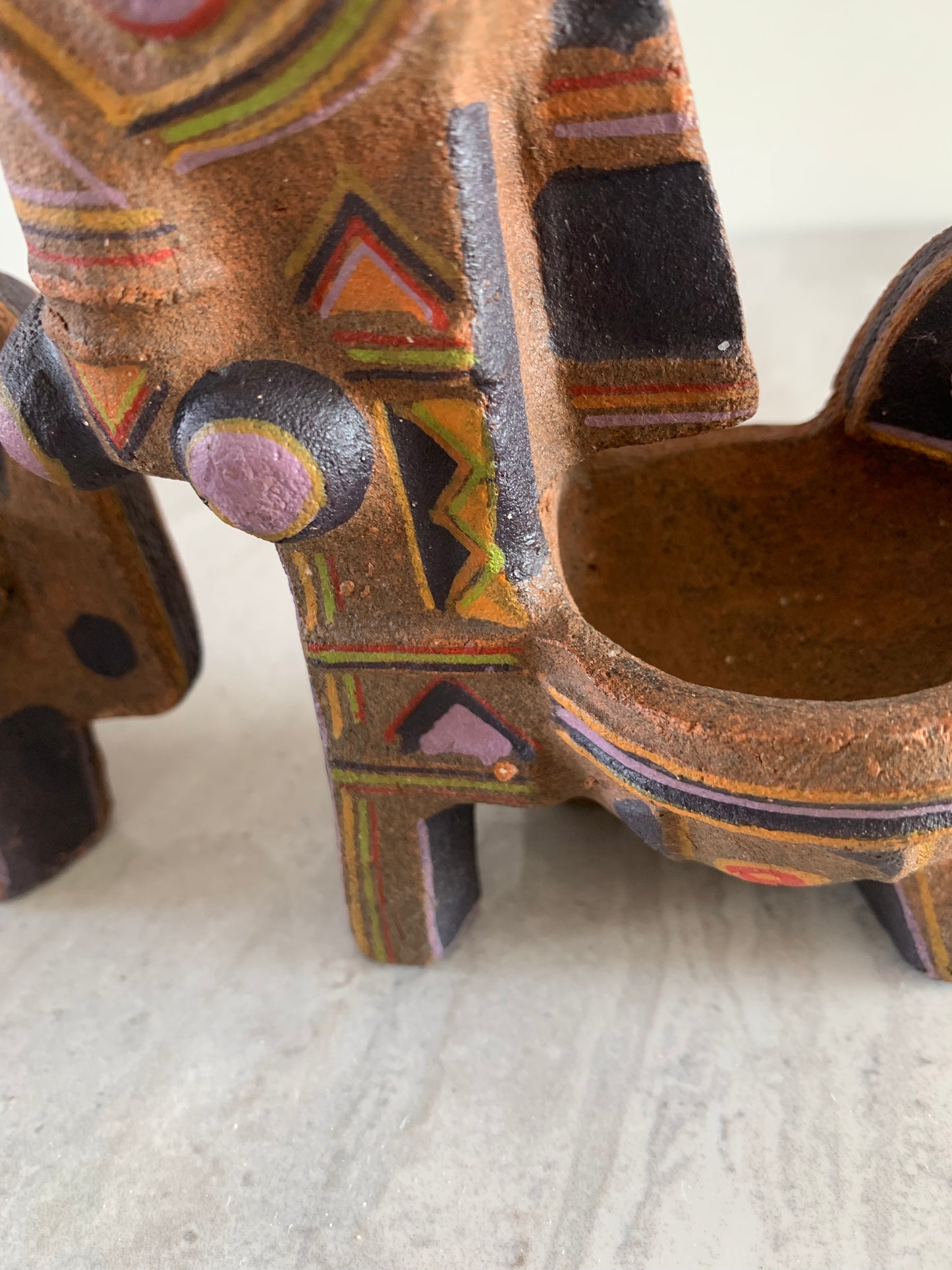 Vintage Ceramic Abstract Animal Figures