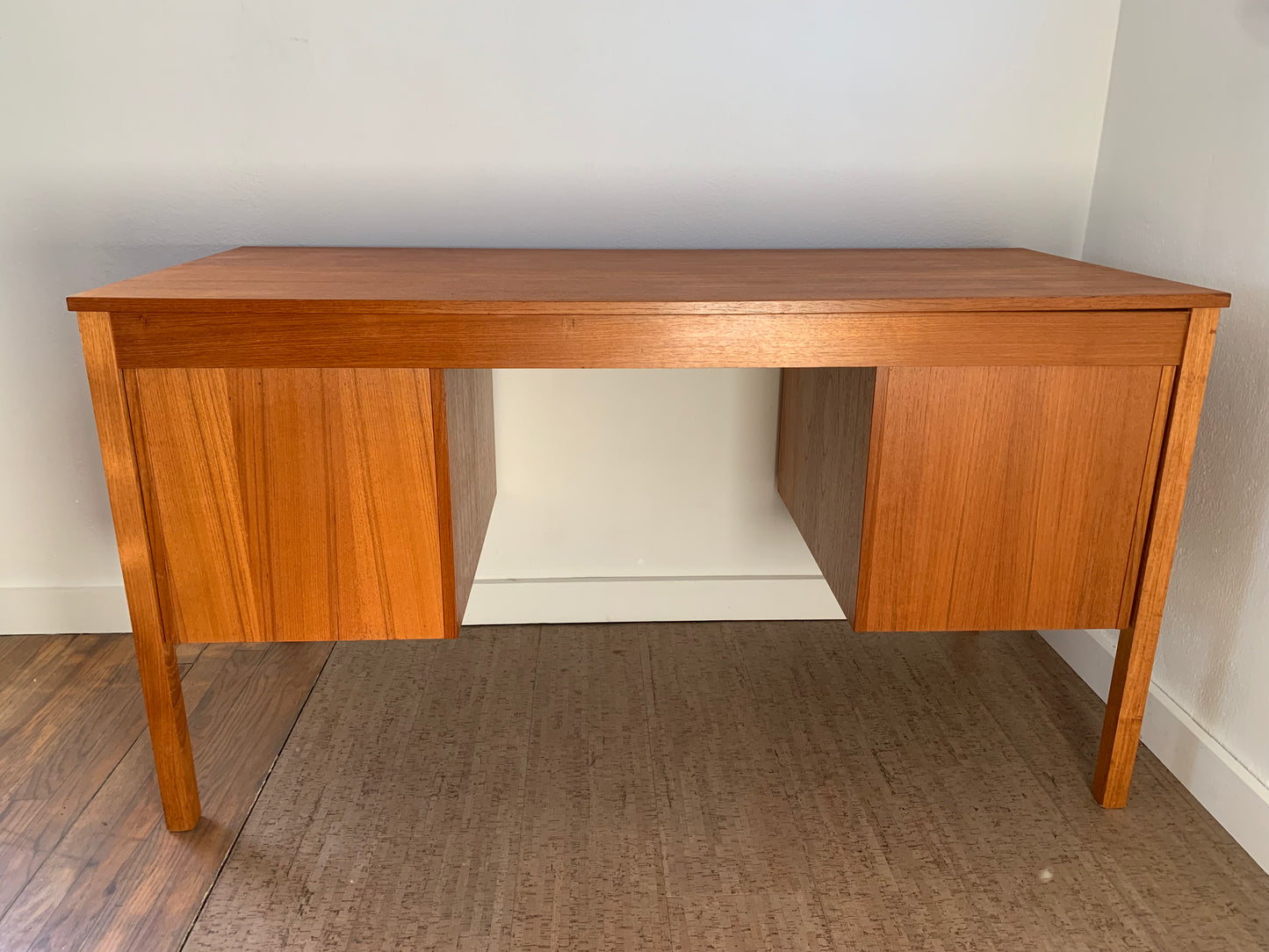 Mid-Century Danish Modern Domino Mobler Teak Executive Desk