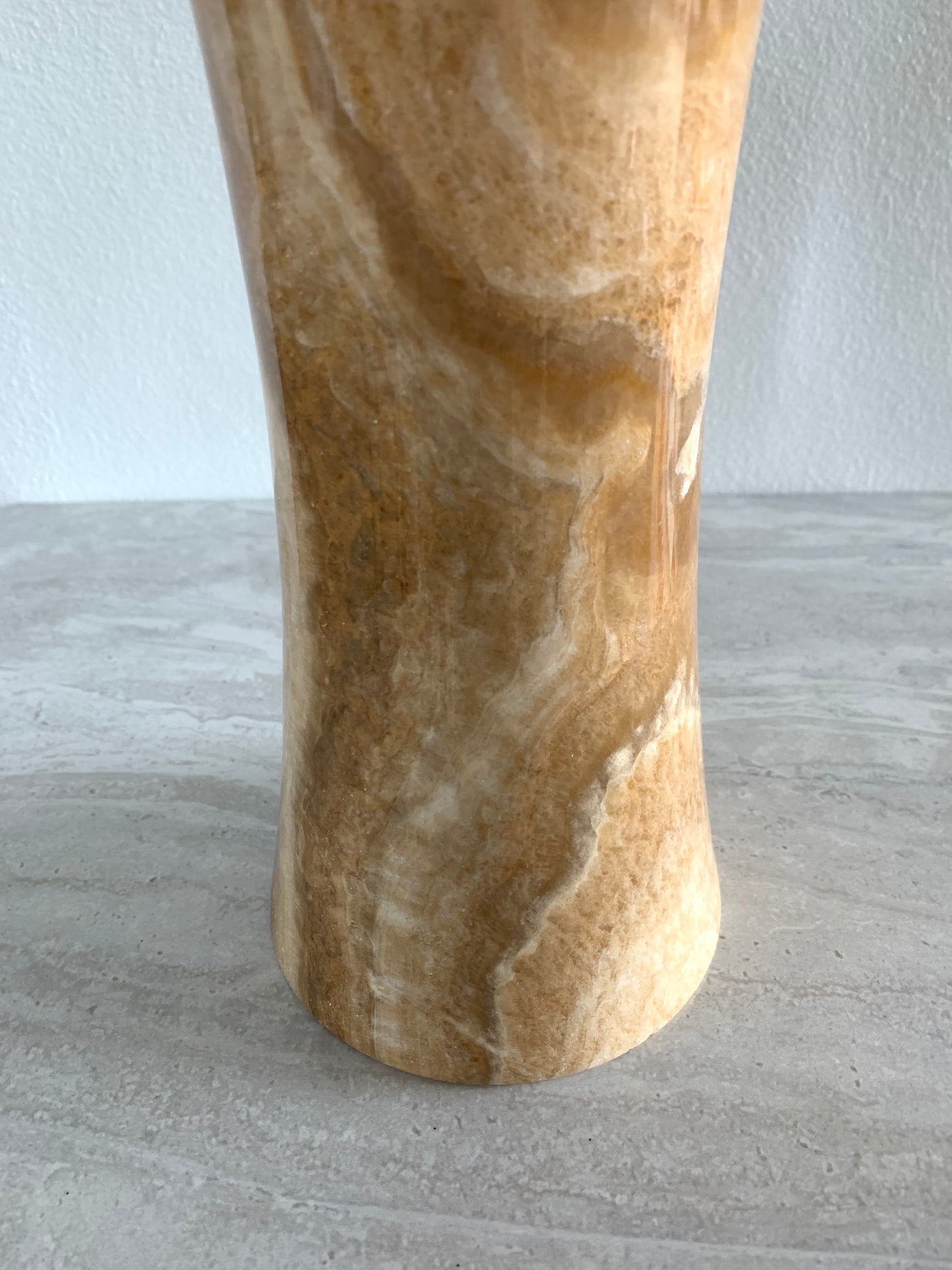 Neutral Onyx Marble Vase
