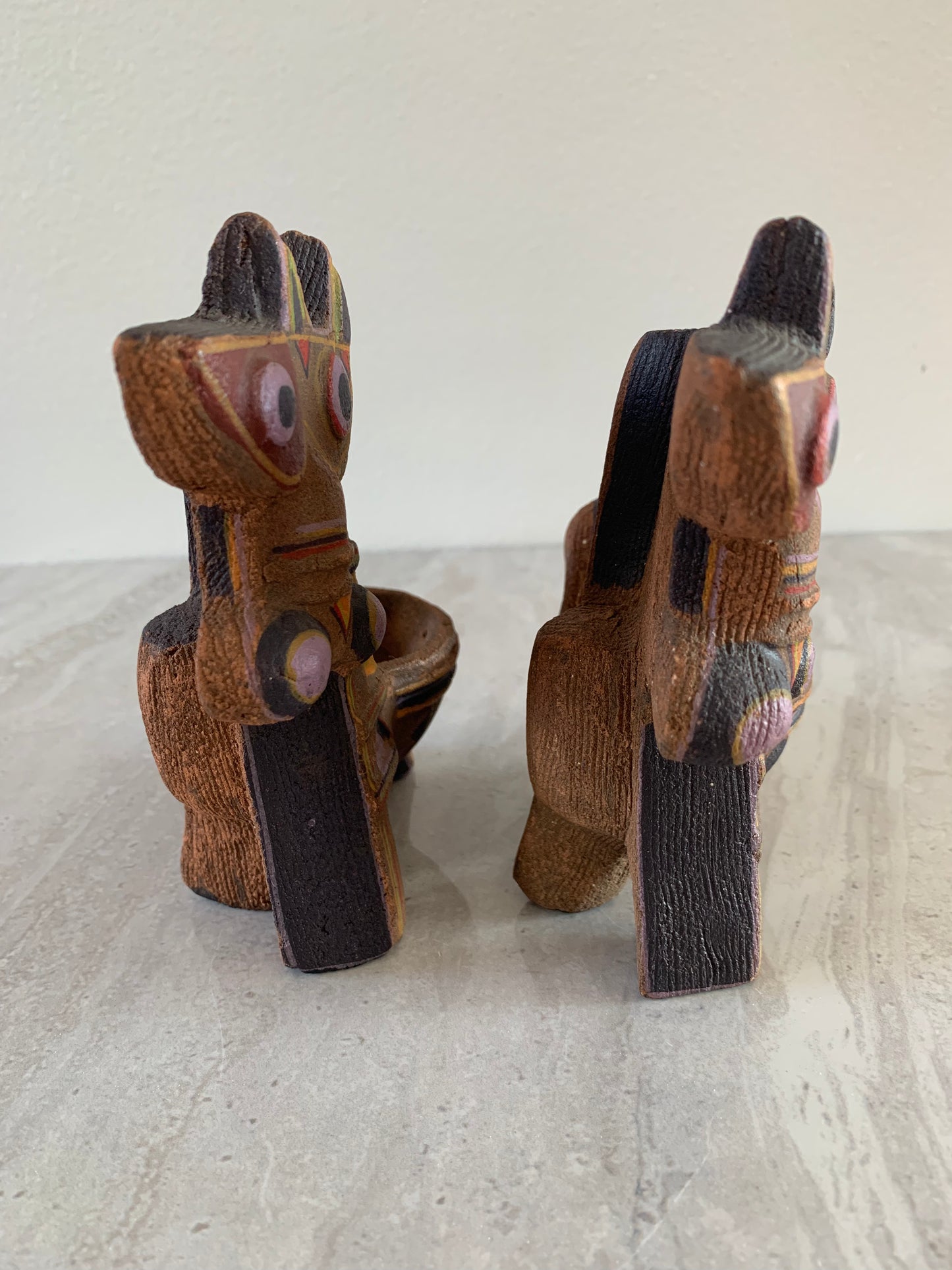 Vintage Ceramic Abstract Animal Figures